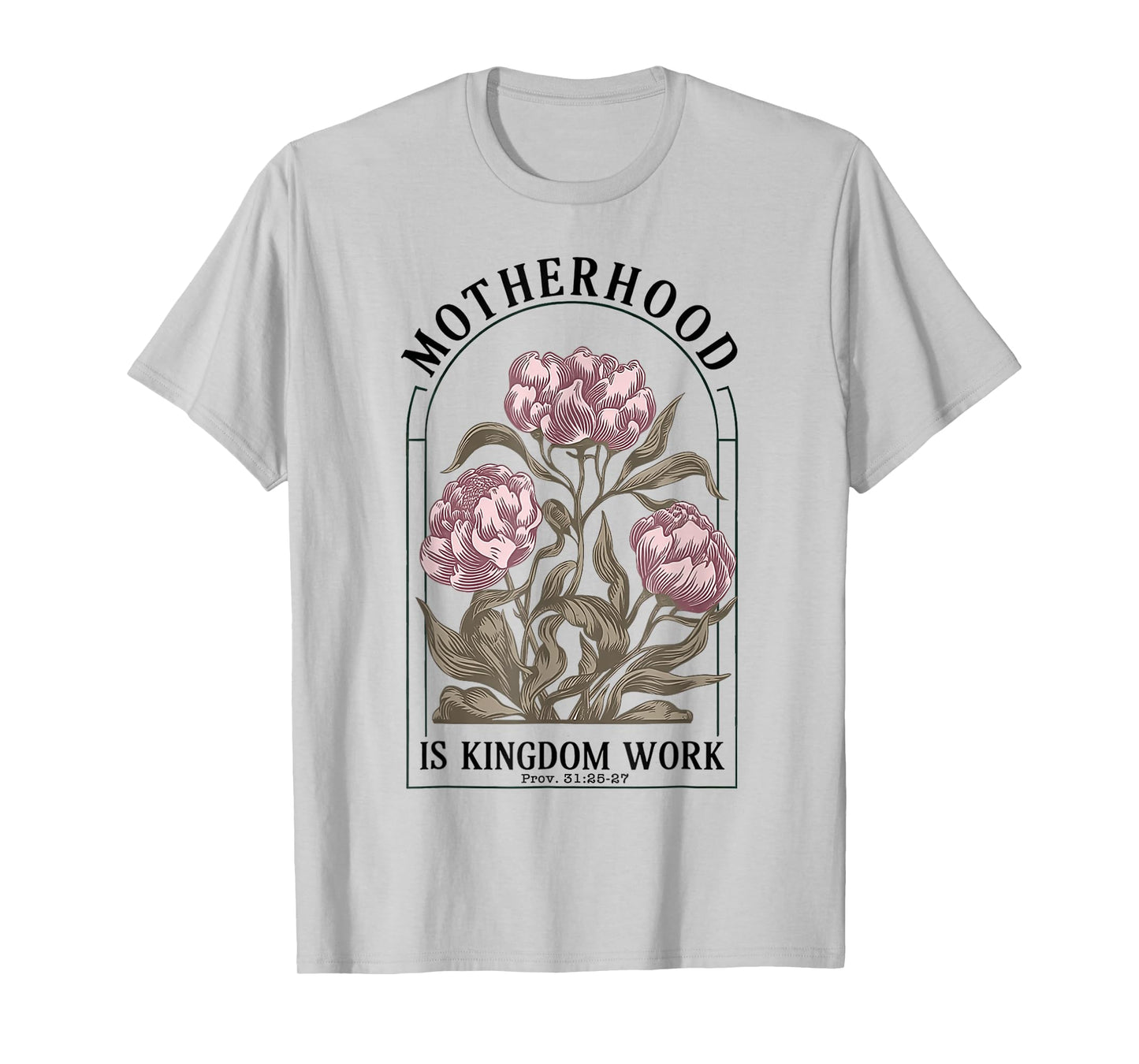 Motherhood is Kingdom Work Christian Mothers Day T-Shirt