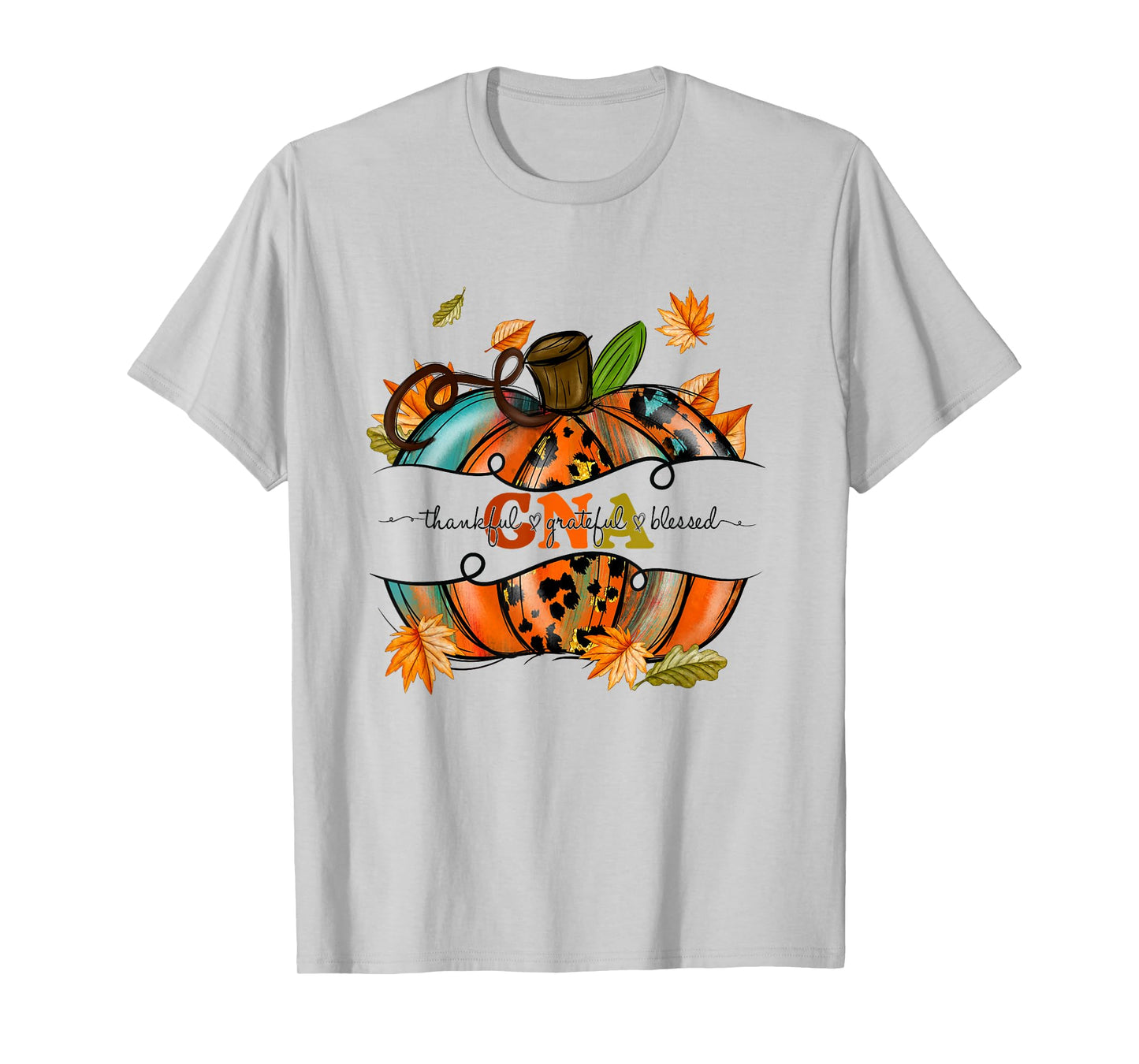 Autumn Fall Outfit CNA Thankful Grateful Blessed Pumpkin T-Shirt