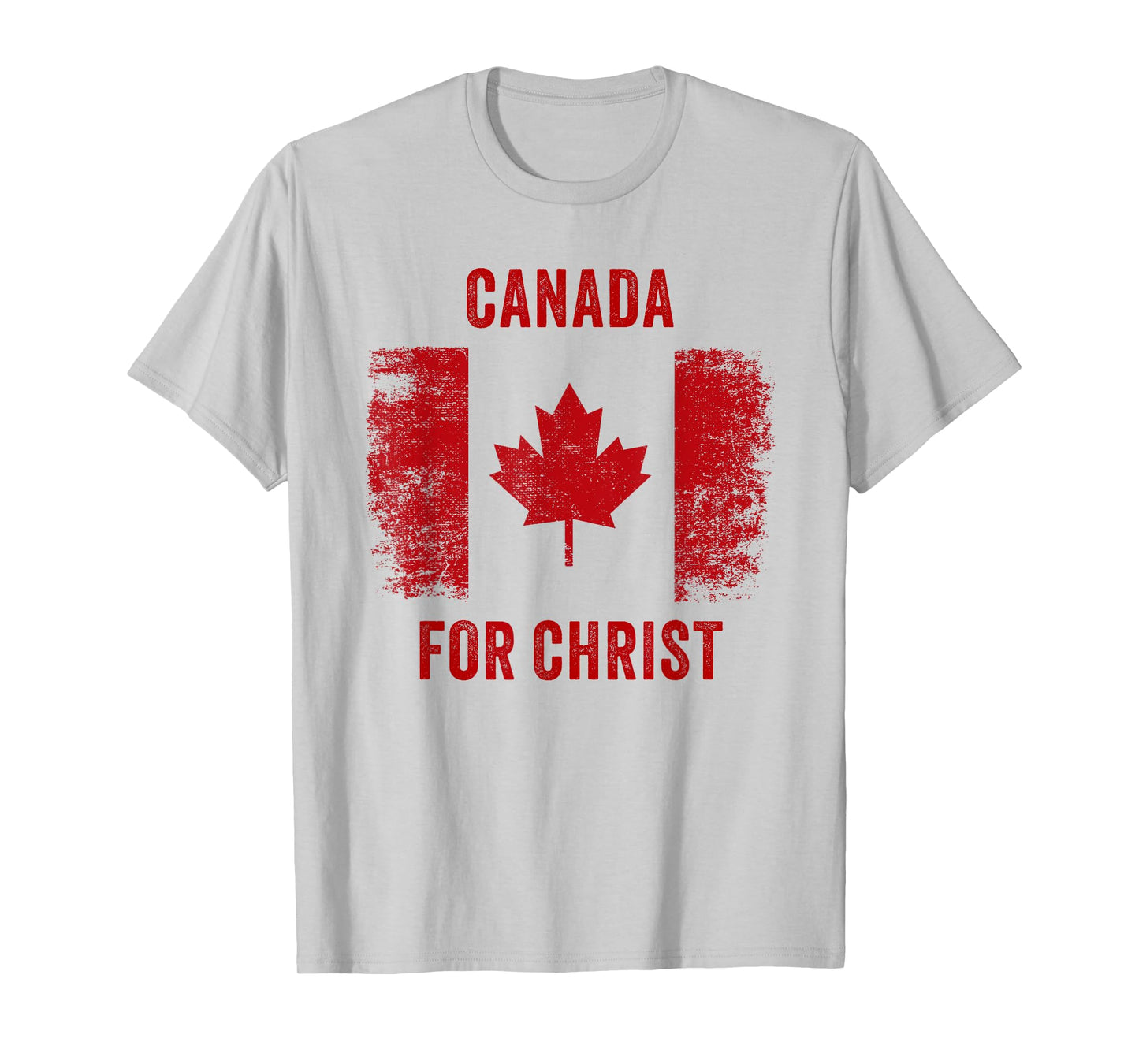 Canada for Christ – Canadian Flag Cross Revival Graphic T-Shirt