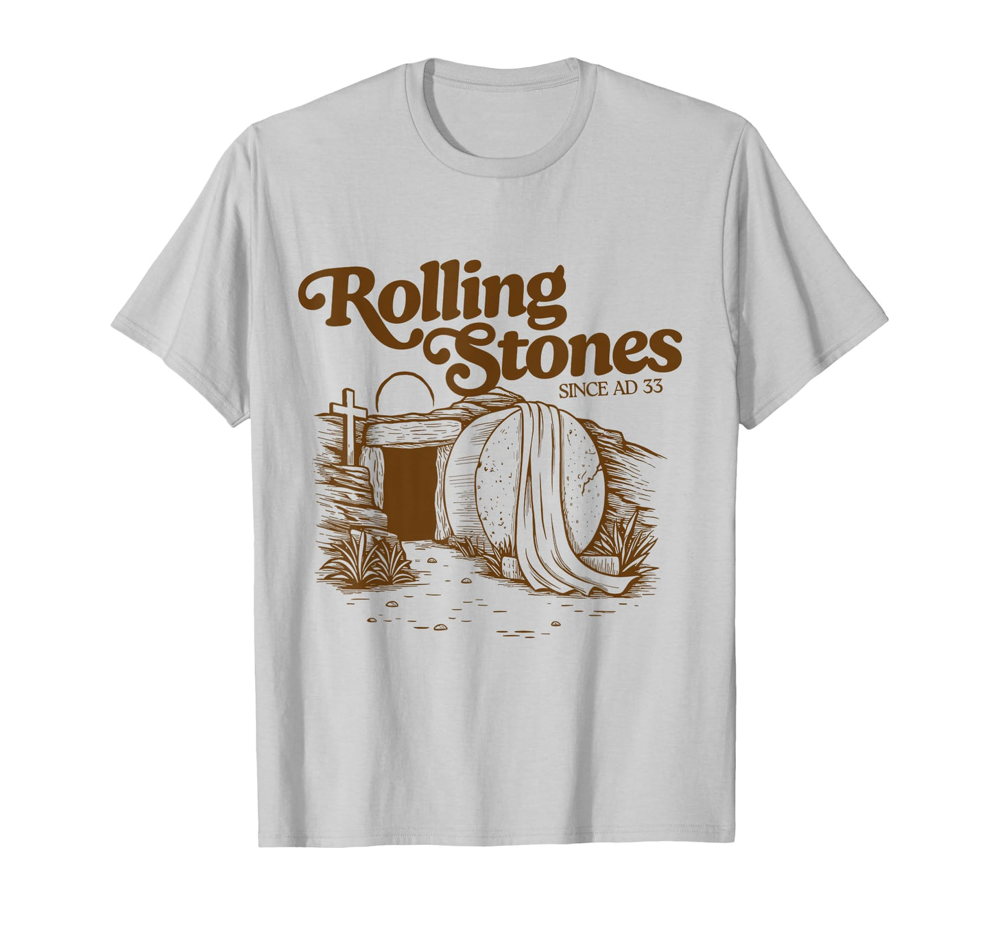 The Stone Was Rolled Away He Alive Retro Christian Easter T-Shirt