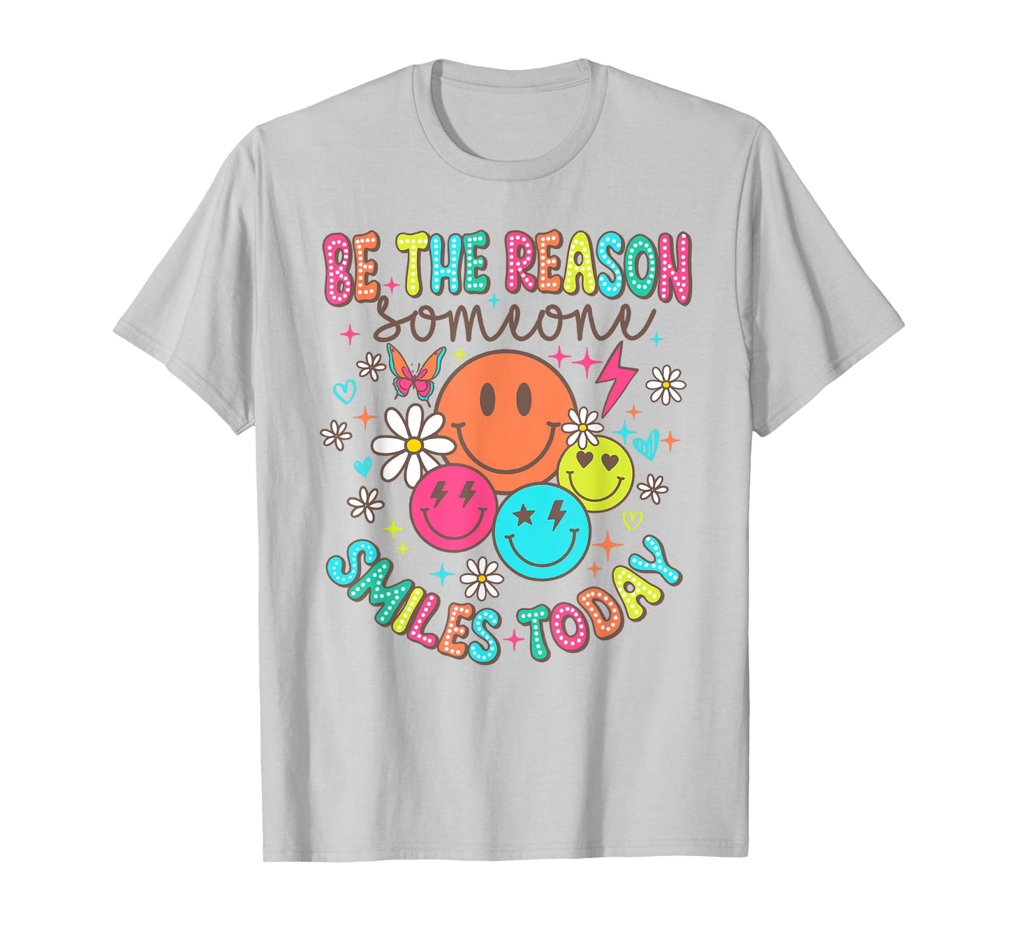 Womens Mens Mental Health Be The Reason Someone Smiles Today T-Shirt