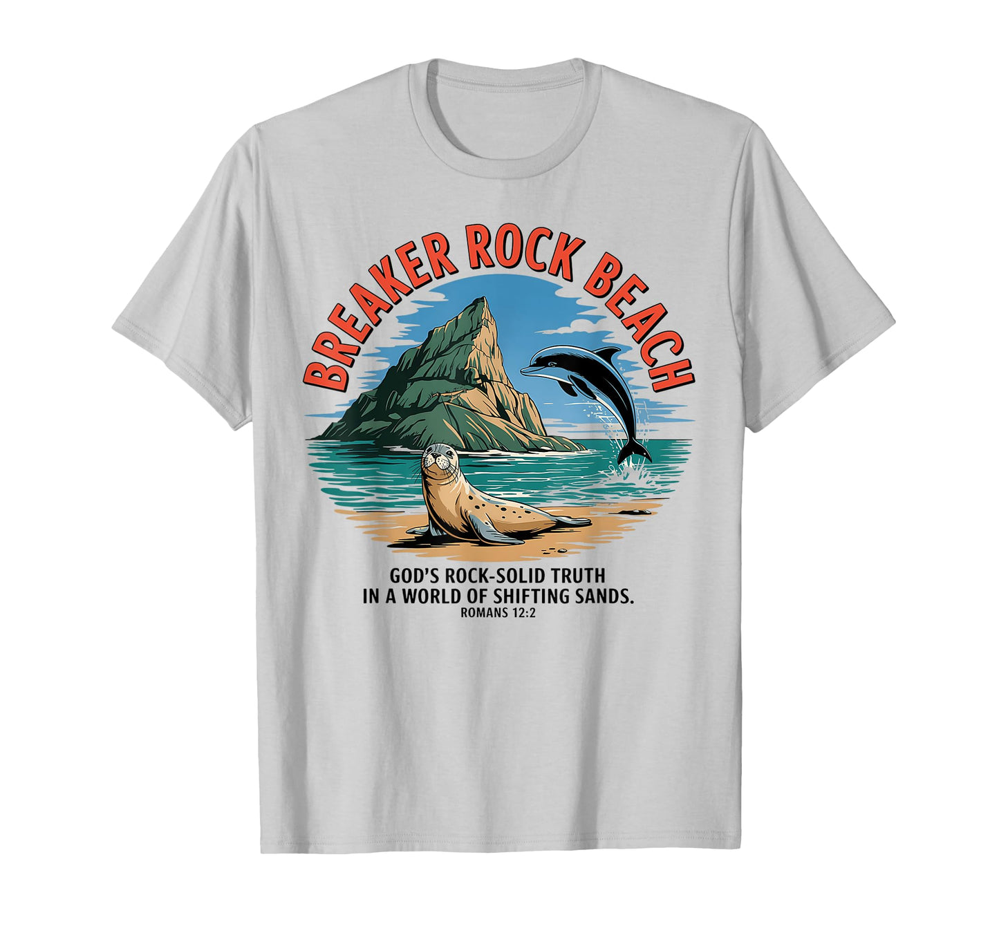 Breaker Rock Beach Christian God's Rock-Solid Truth VBS 2025 T-Shirt
