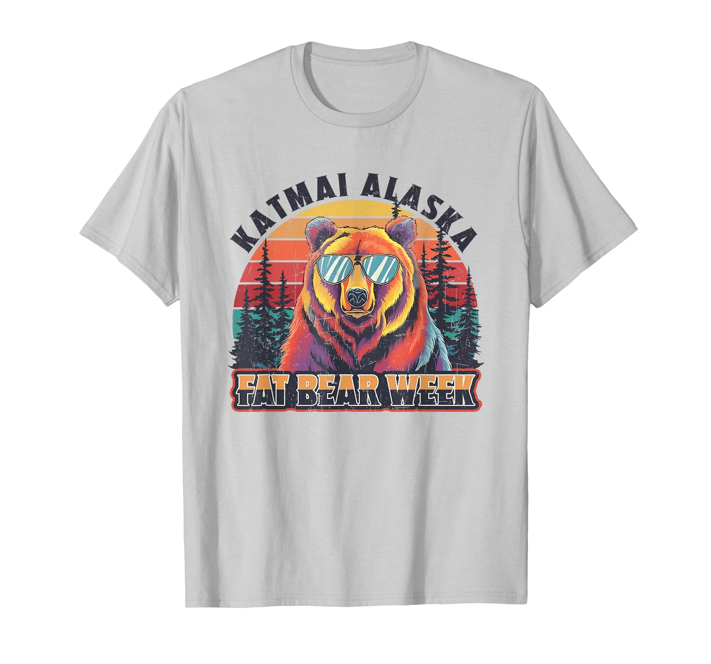 Katmai Alaska Fat Bear Week Vintage Nature Quote T-Shirt