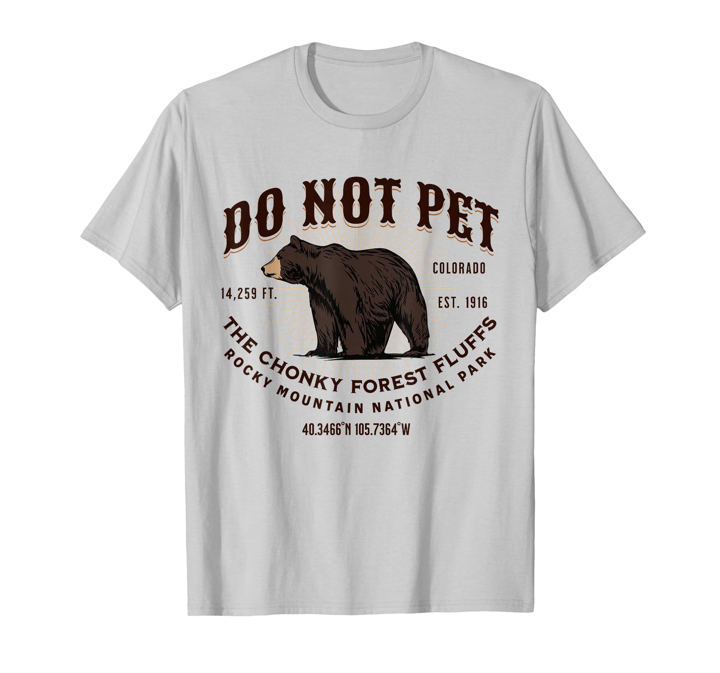 Rocky Mountain National Park Black Bear Funny Souvenir T-Shirt