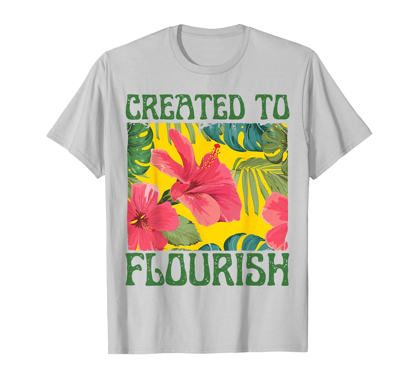 Created to Flourish Vintage Flowers T-Shirt