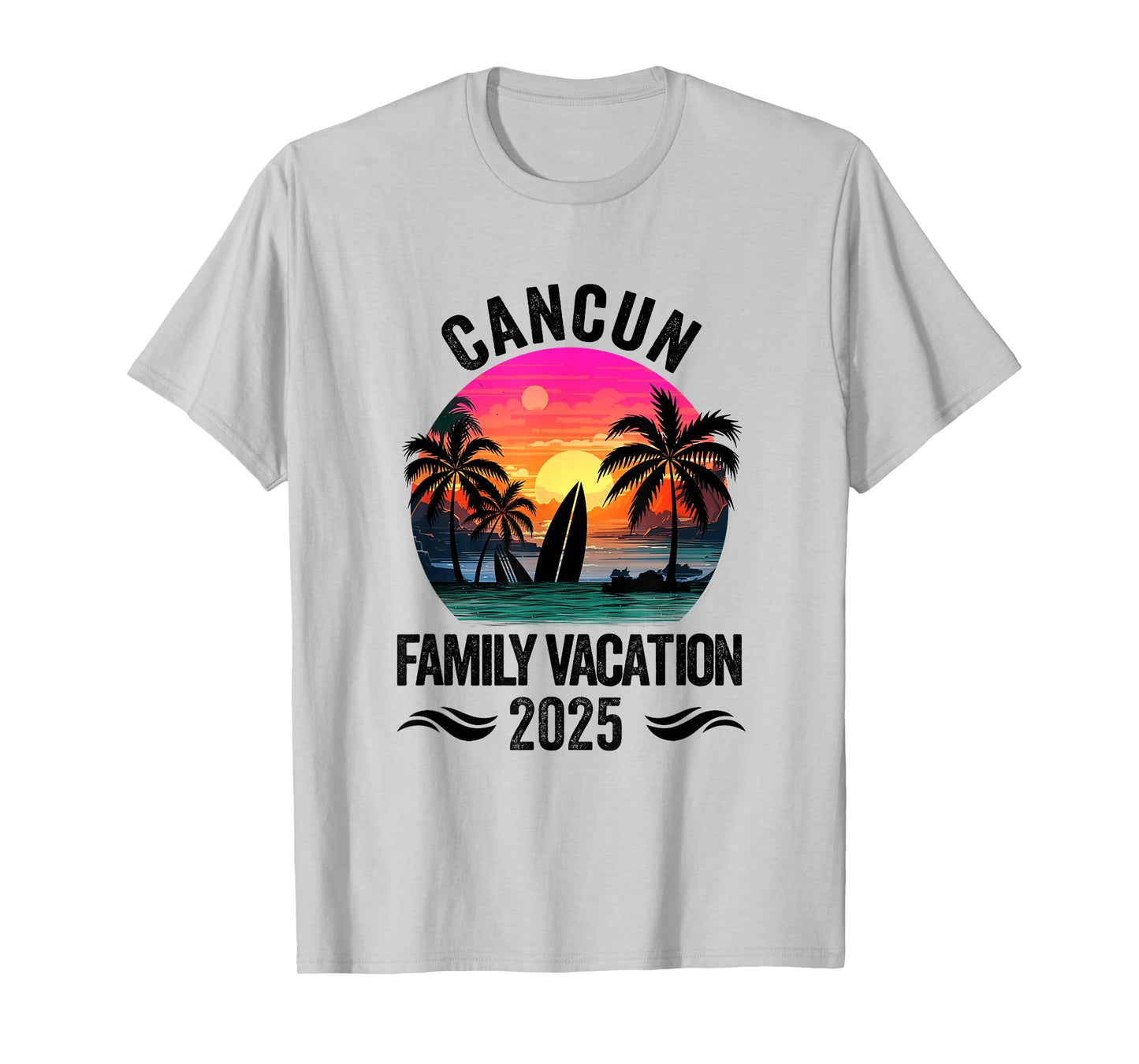 Cancun Family Vacation 2025 Matching Outfits Beach Summer T-Shirt