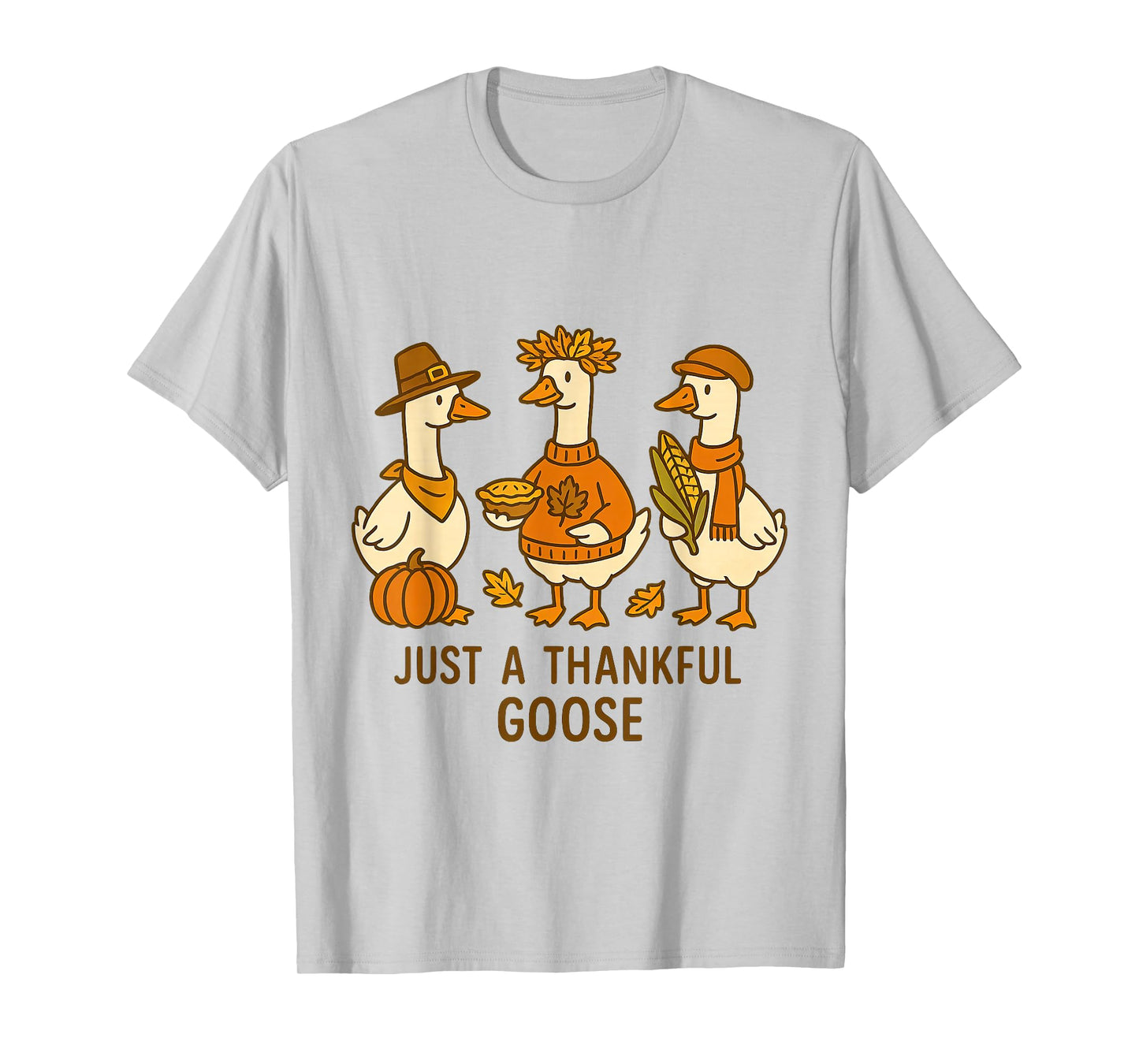 Silly Cozy Goose Fall Pumpkin Spice Autumn Thanksgiving T-Shirt