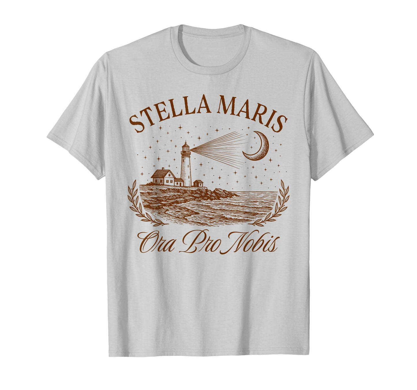 Catholic Mom Virgin Mary Faith Stella Maris Ora Pro Nobis T-Shirt