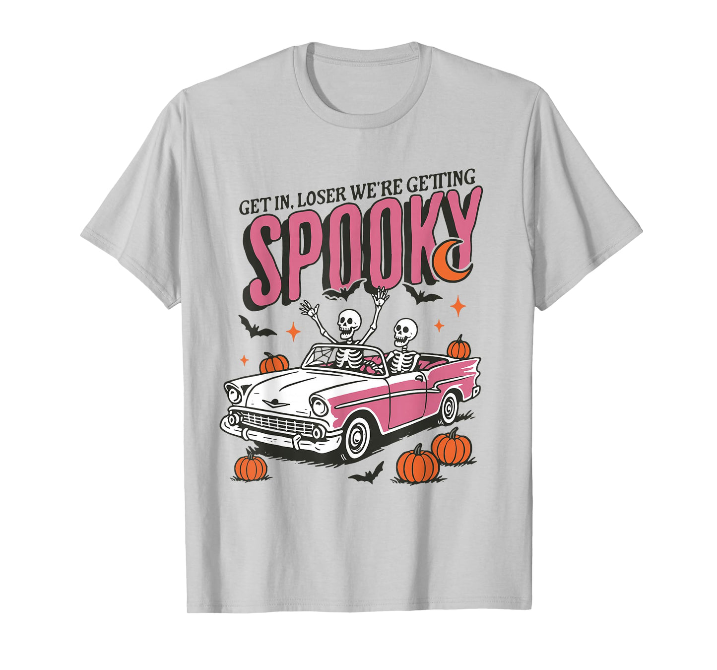 Retro Get In Losers We're Getting Spooky, Funny Halloween T-Shirt