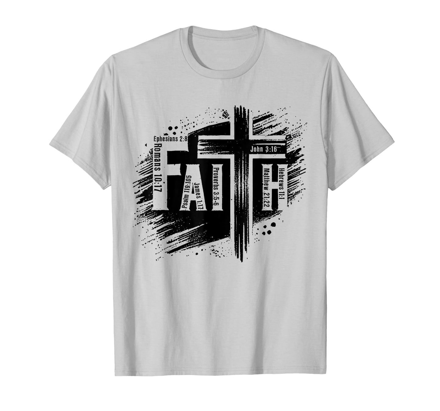 Cross Faith Christian Jesus Bible Verse Men Women Kids T-Shirt
