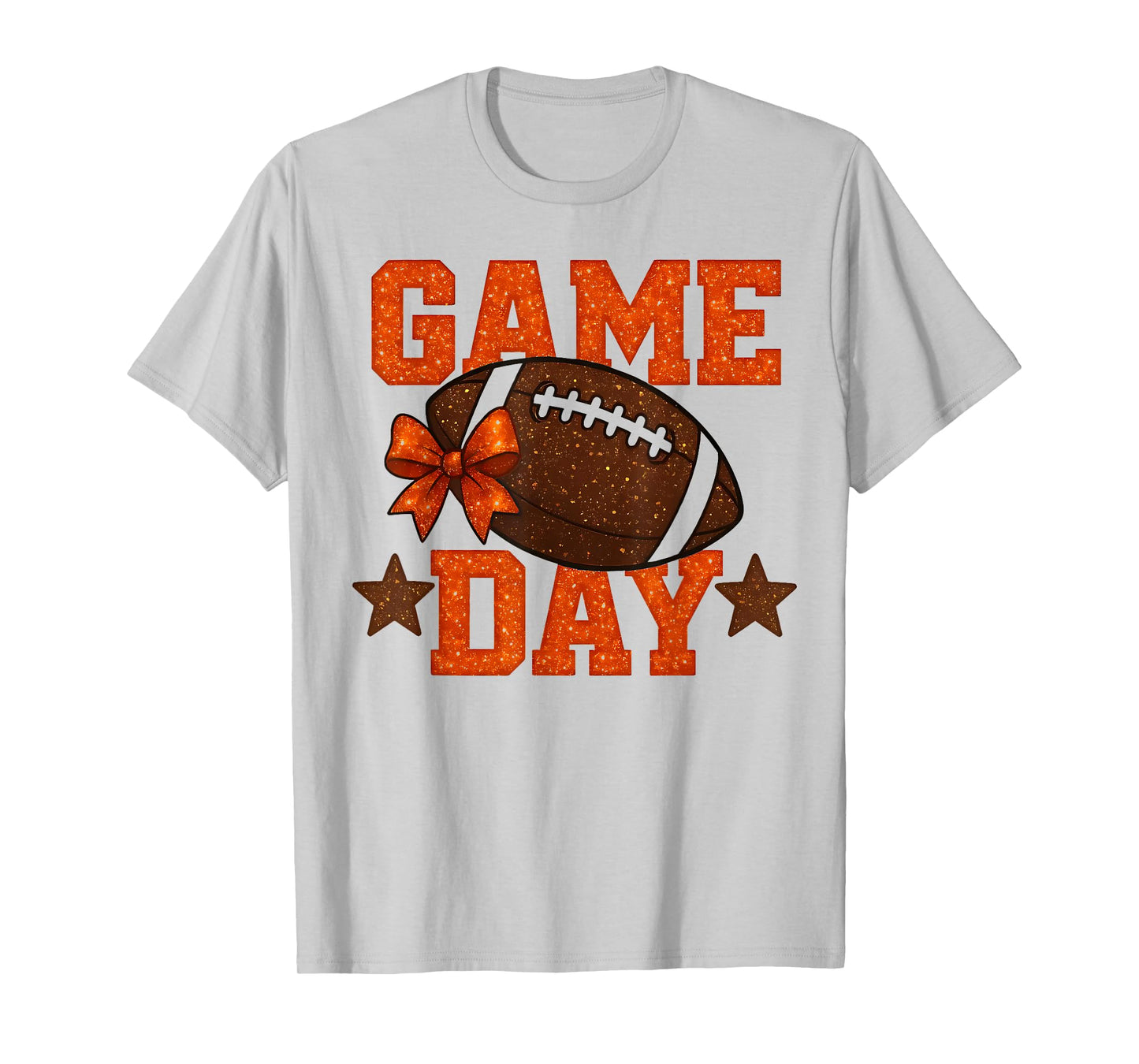 Game Day Football Season Football Orange Color Vibes T-Shirt