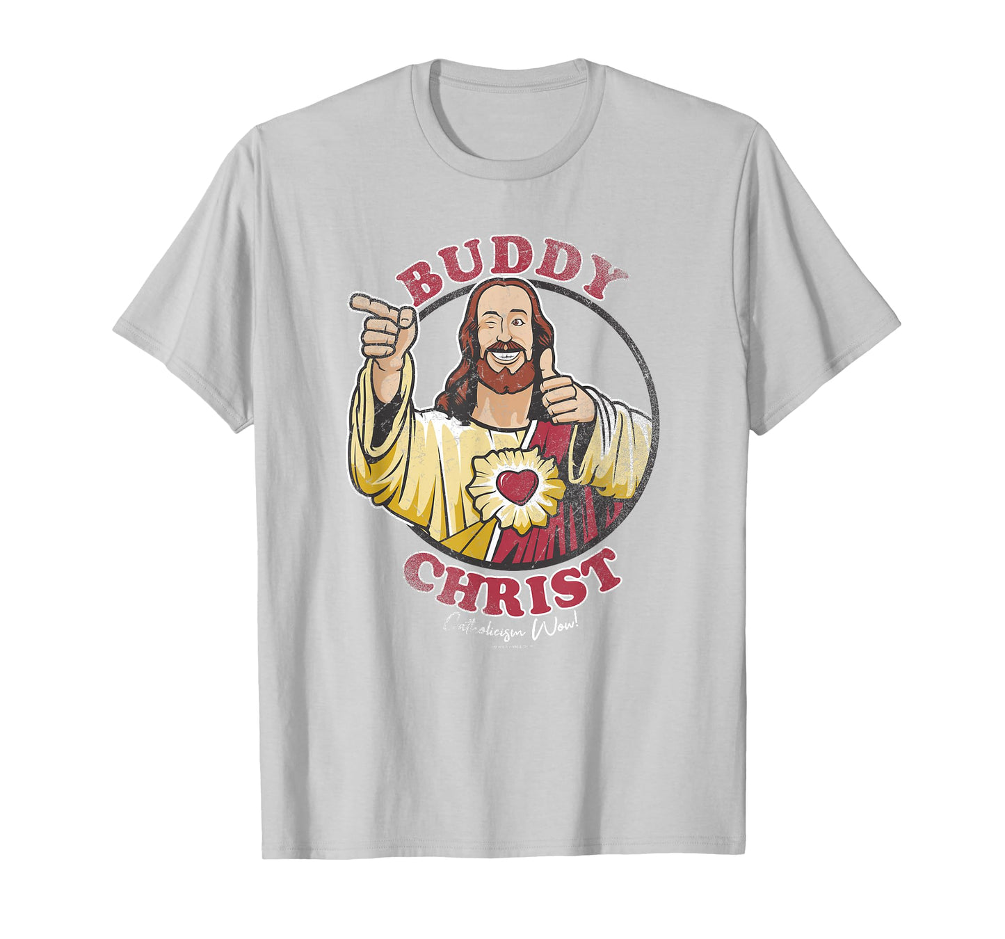 Jay and Silent Bob Buddy Christ Circle Portrait T-Shirt
