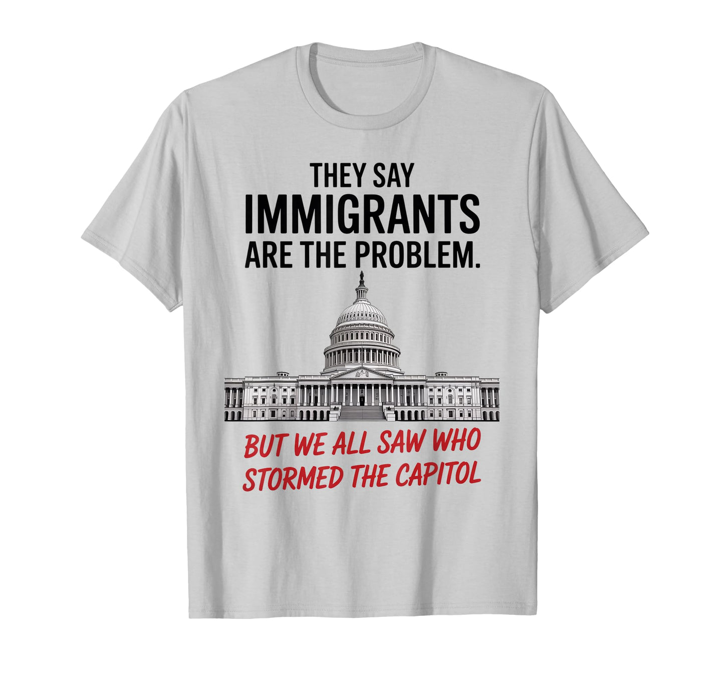 They Say Immigrants Are The Problem But We All Saw Stormed T-Shirt
