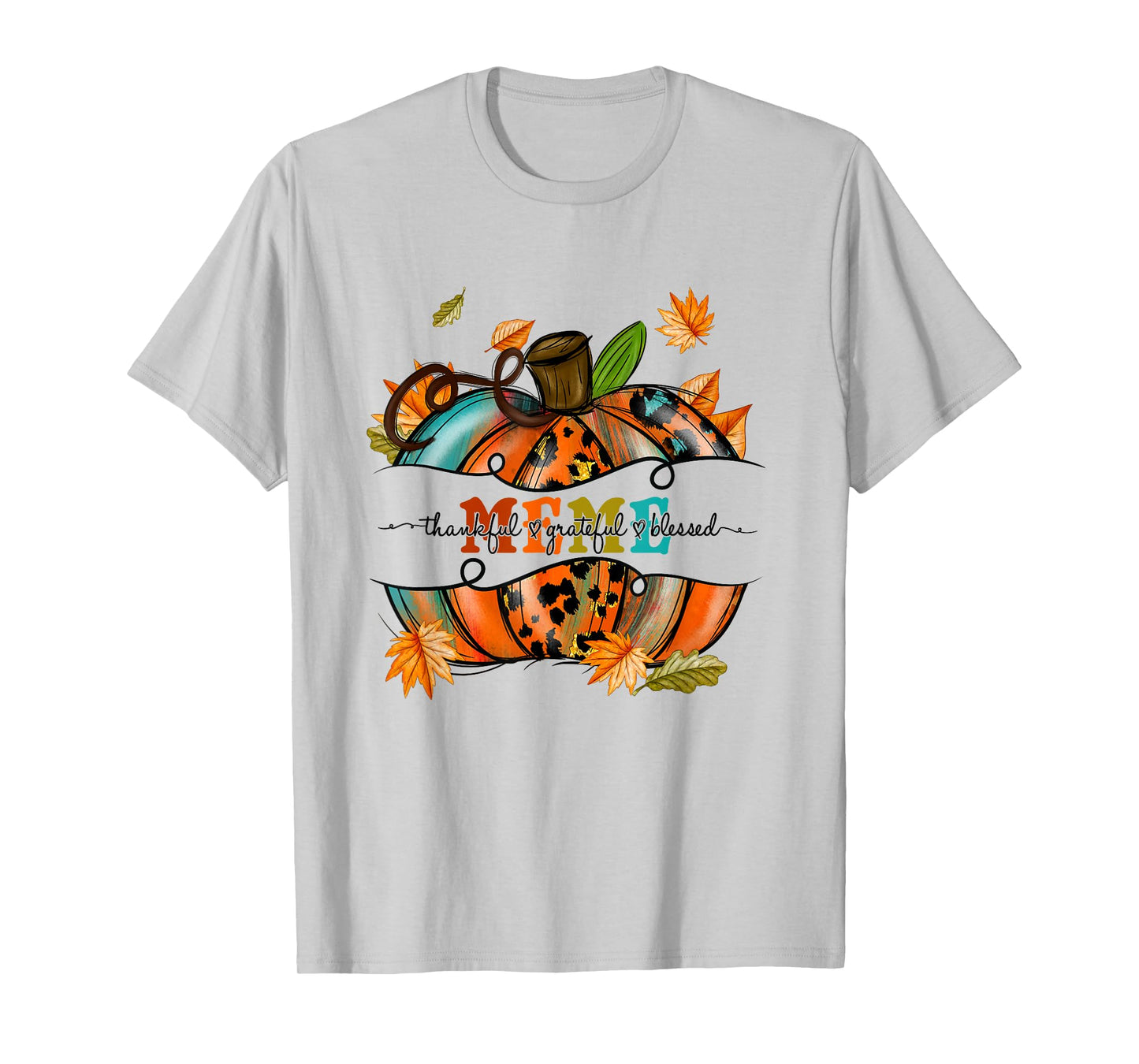 Autumn Fall Outfit Meme Thankful Grateful Blessed Pumpkin T-Shirt