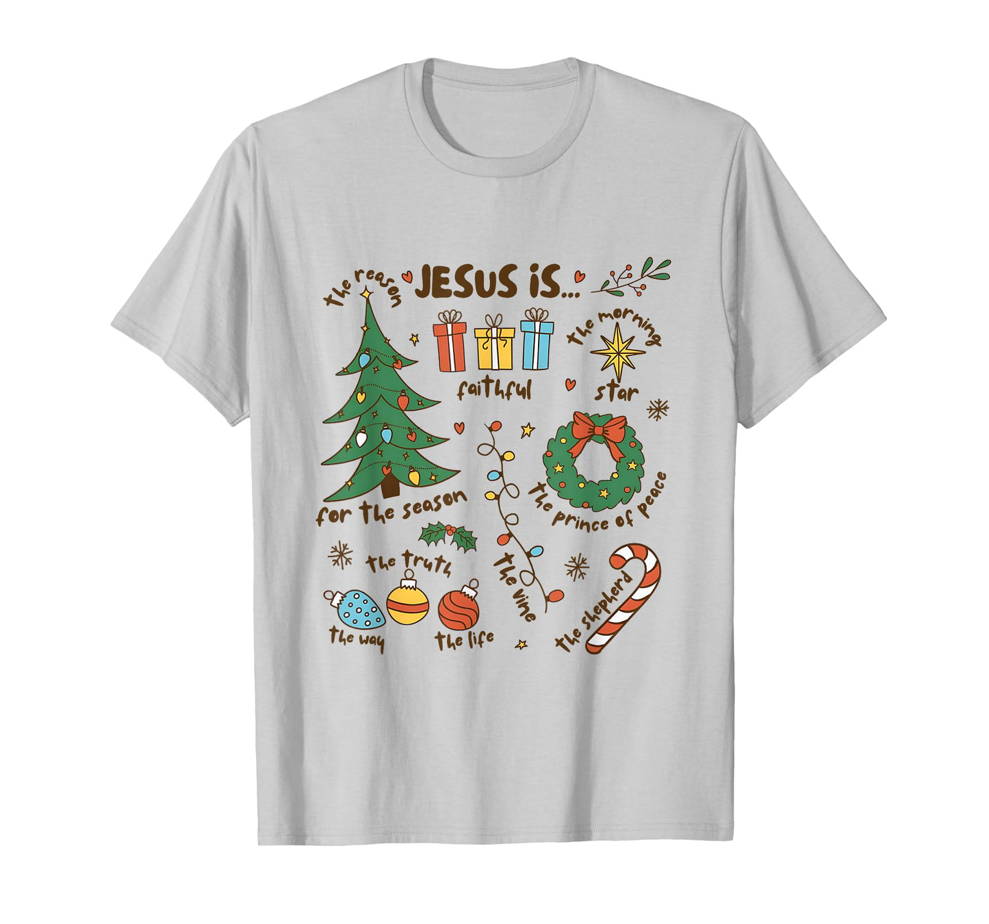 Christmas Christian Jesus Snowman Christian Religious T-Shirt