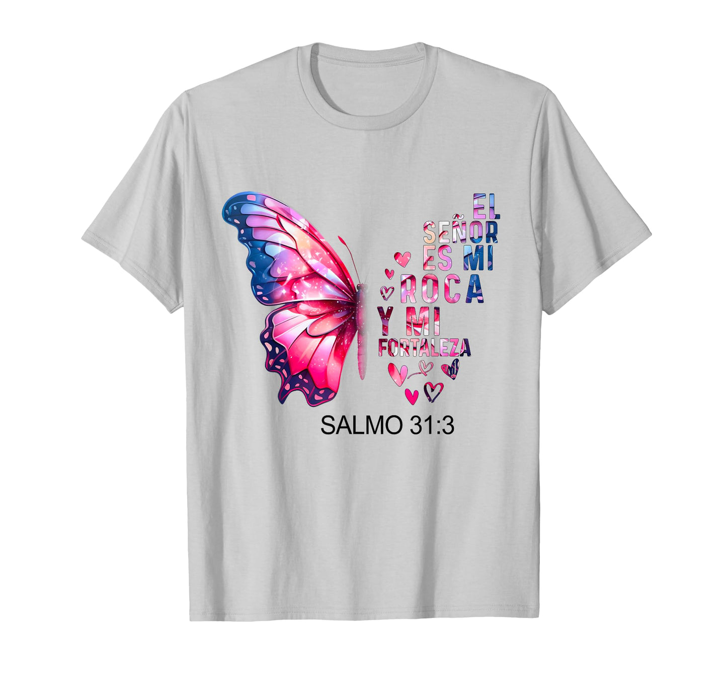 Camiseta Cristiana Para Mujer En Espanol Spanish Salmo 31:3 T-Shirt