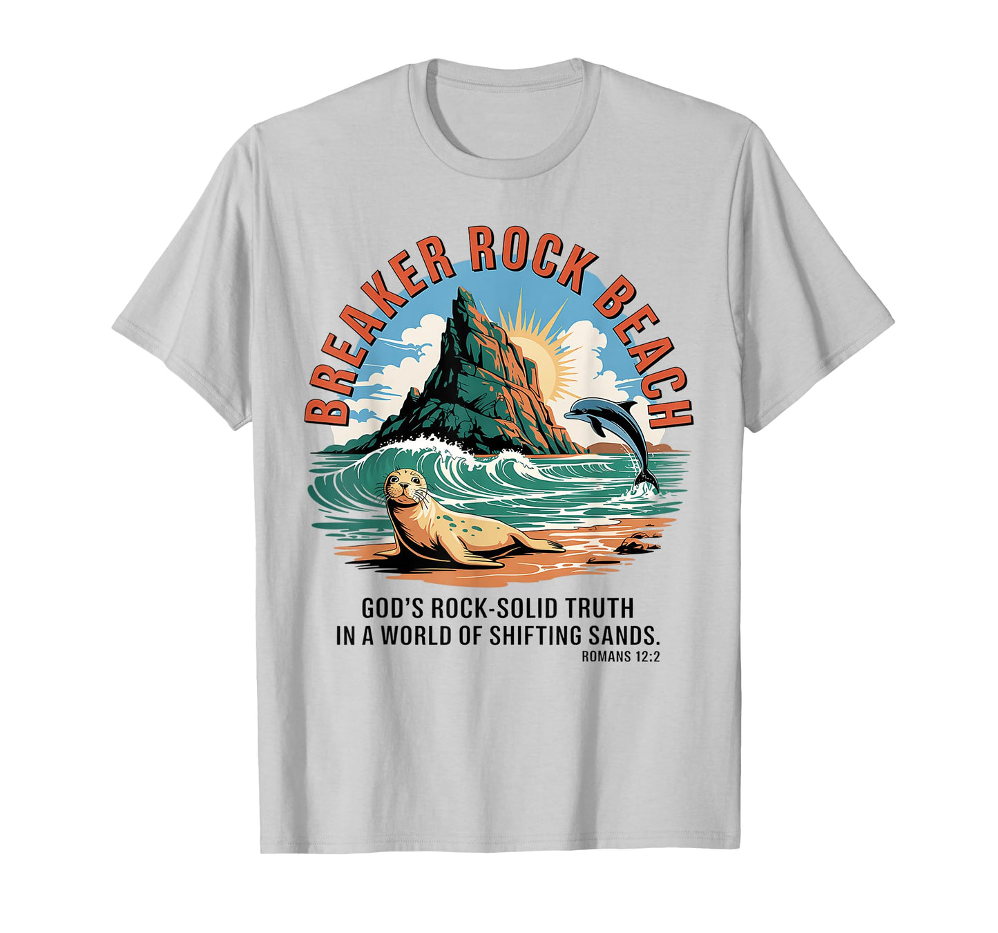 Breaker Rock Beach Christian God's Rock-Solid Truth VBS 2025 T-Shirt