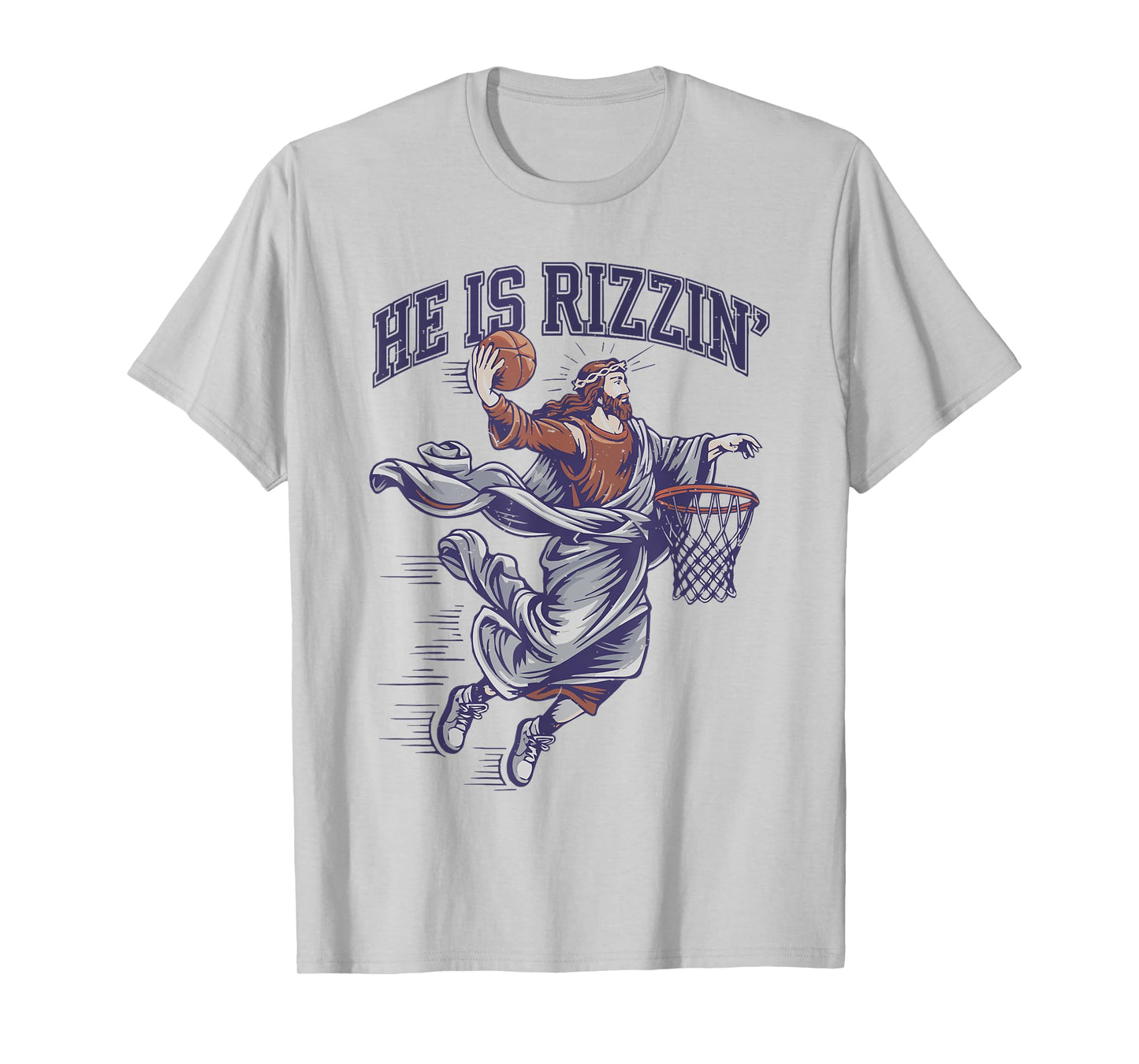 Toddler Boy He Is Rizzin Jesus Basketball Christian God Son T-Shirt