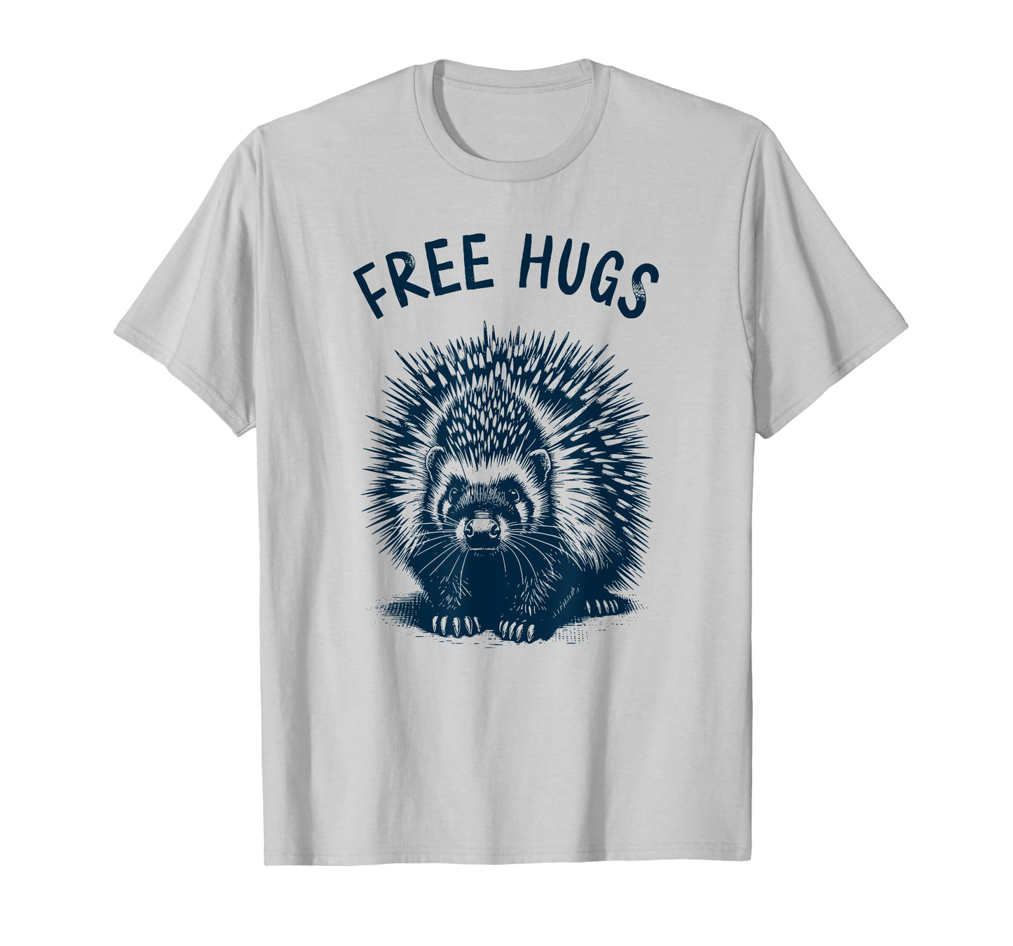 Free-Hugs - Cute Funny Porcupine Humor No Hugging T-Shirt