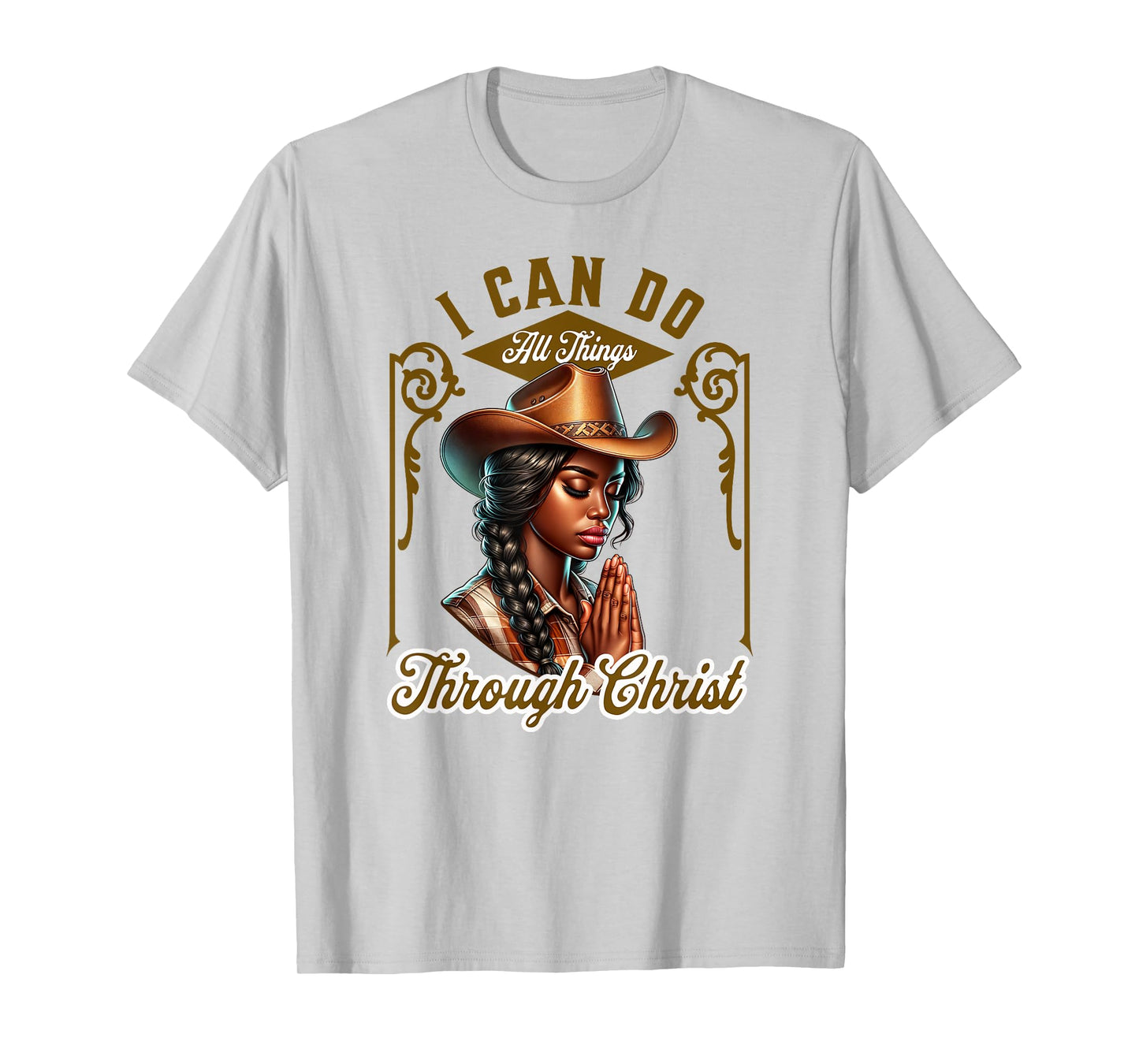 Black Cowgirl African American Western Black Christian T-Shirt