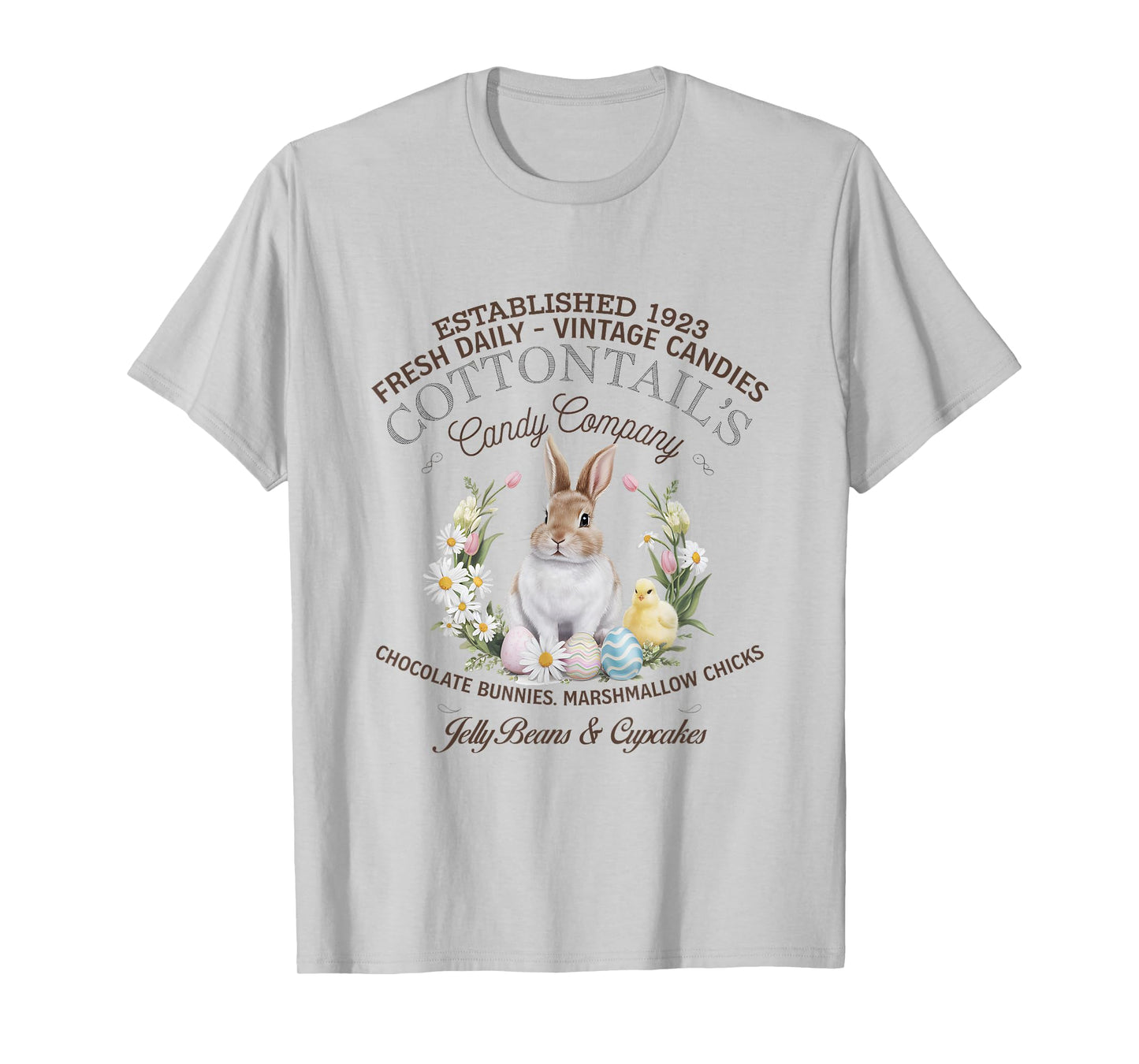 Vintage Easter Bunny Cottontail’s Candy Co. Easter Day T-Shirt