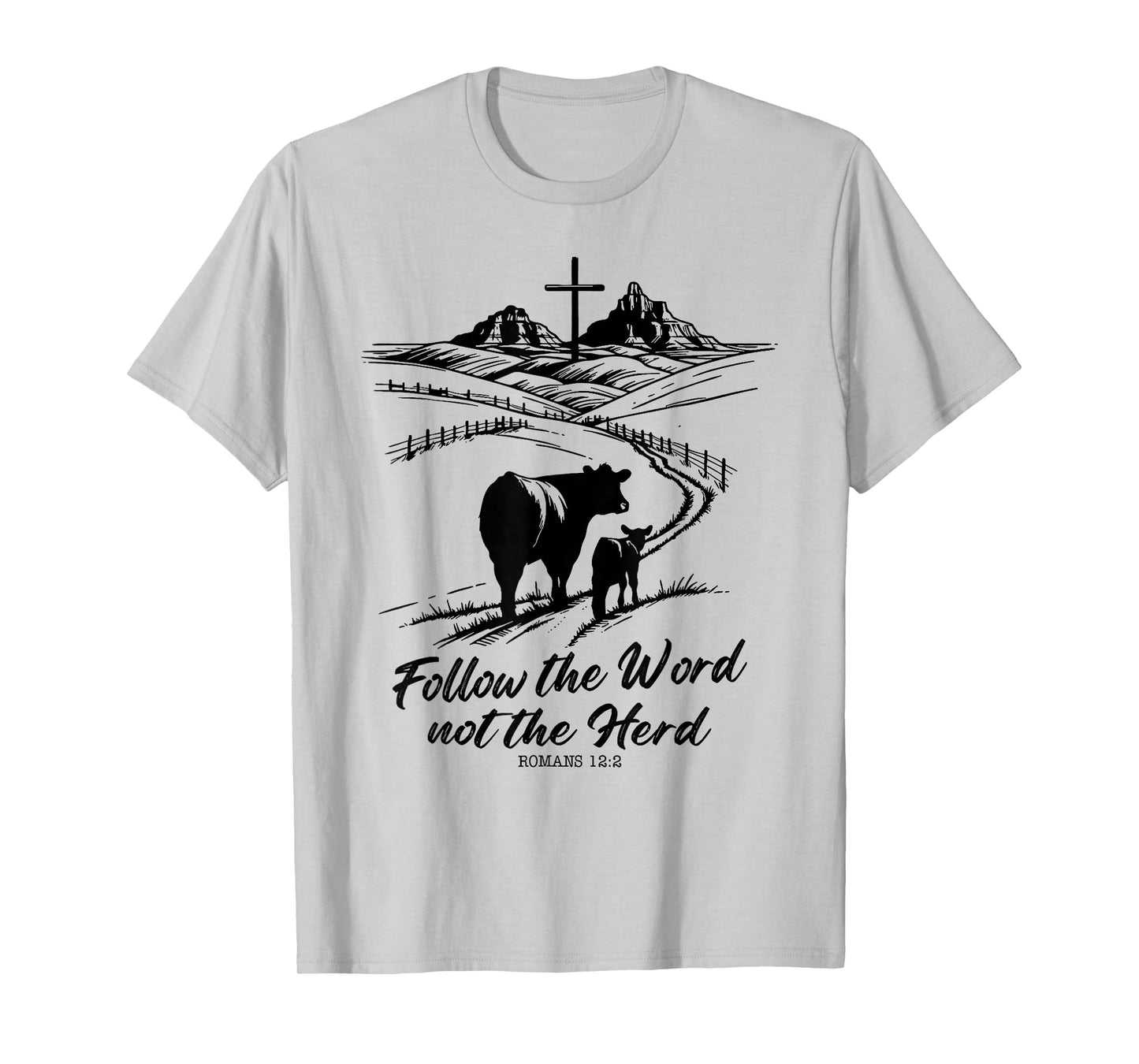 Follow The Word Not The Herd Romans 12:2 Vintage T-Shirt