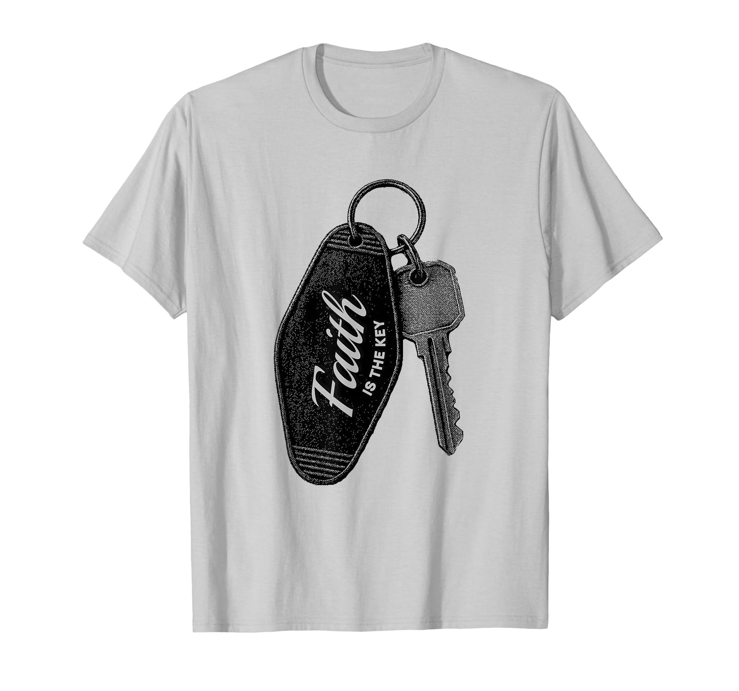 Faith is The Key Christian Inspirational Religious Graphic T-Shirt