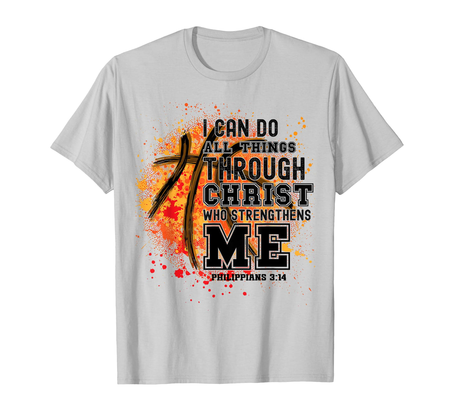 Christian Bible Verse Religious for Basketball Players Coach T-Shirt