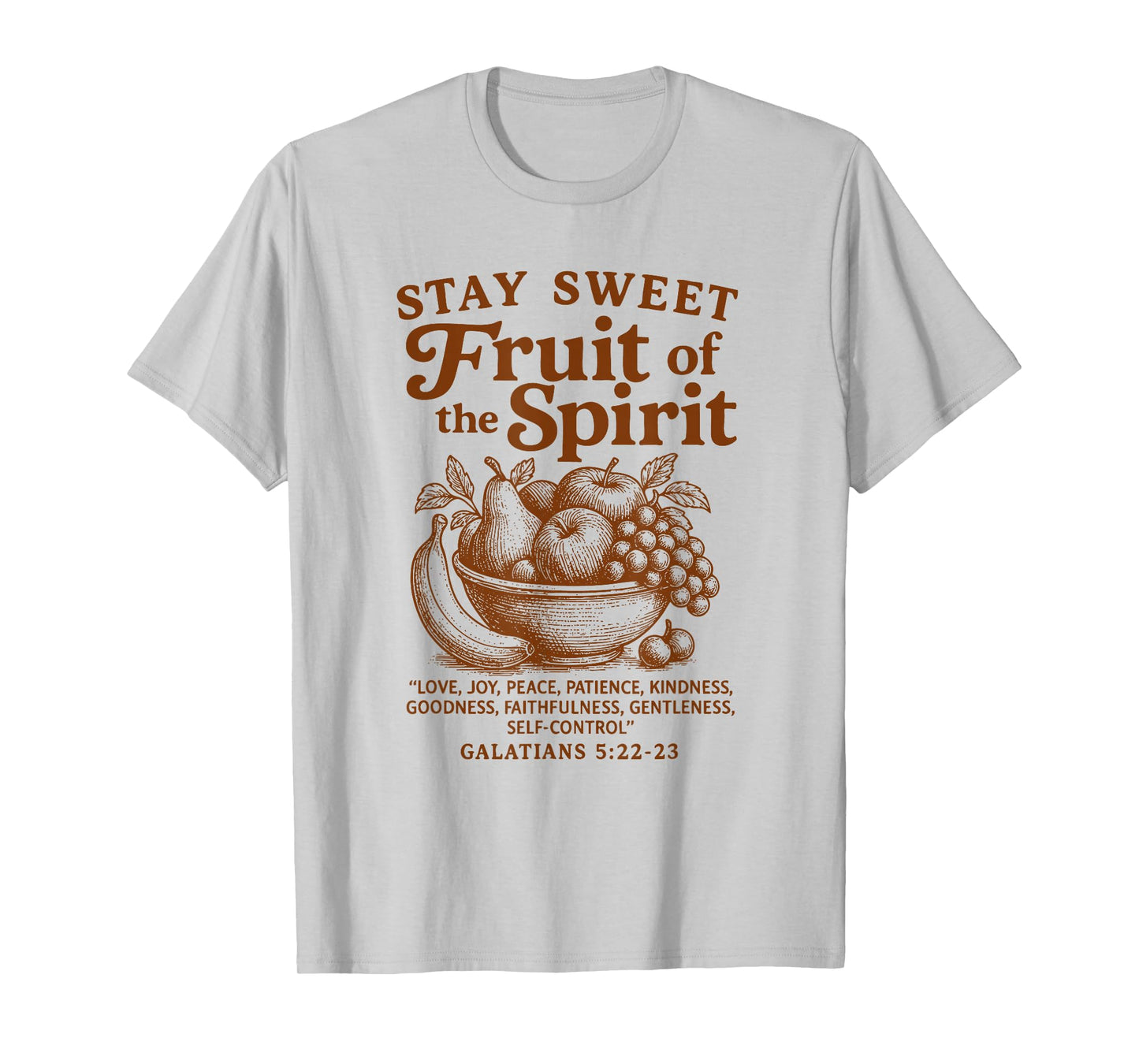 Fruit of The Spirit Bible Verse Christian Design T-Shirt