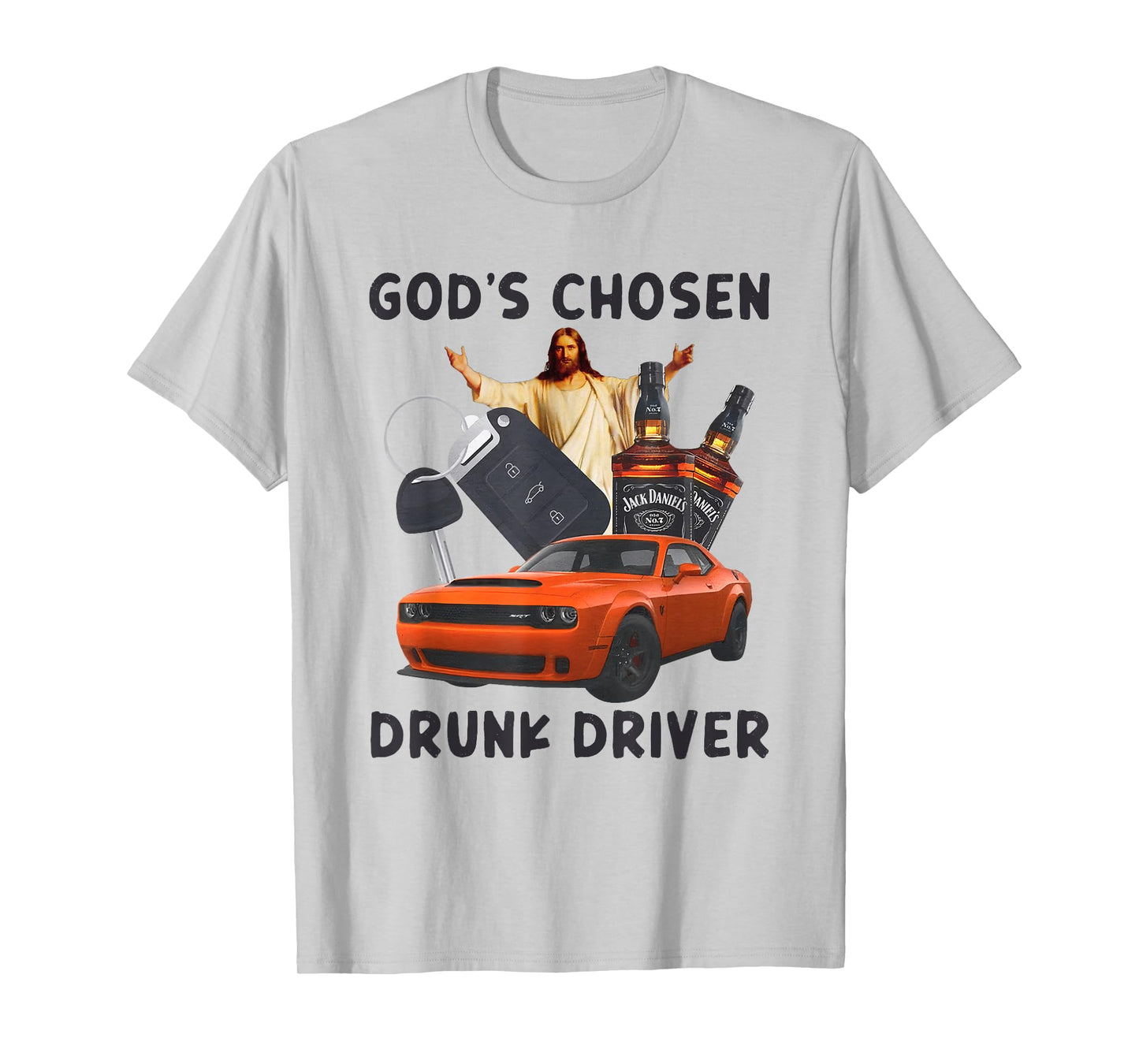 God's Chosen Drunk Driver Christian Jesus T-Shirt