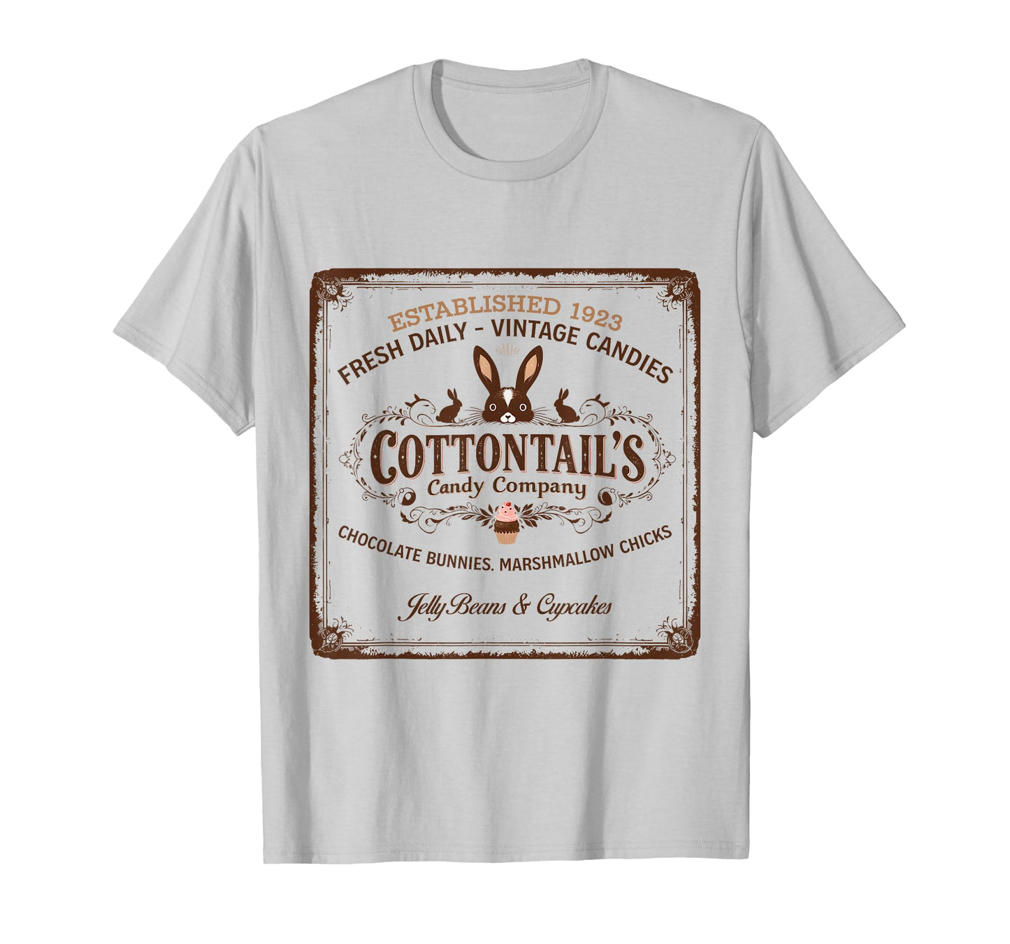 Easter Day Cottontail’s Candy Co. Vintage Easter Bunny T-Shirt
