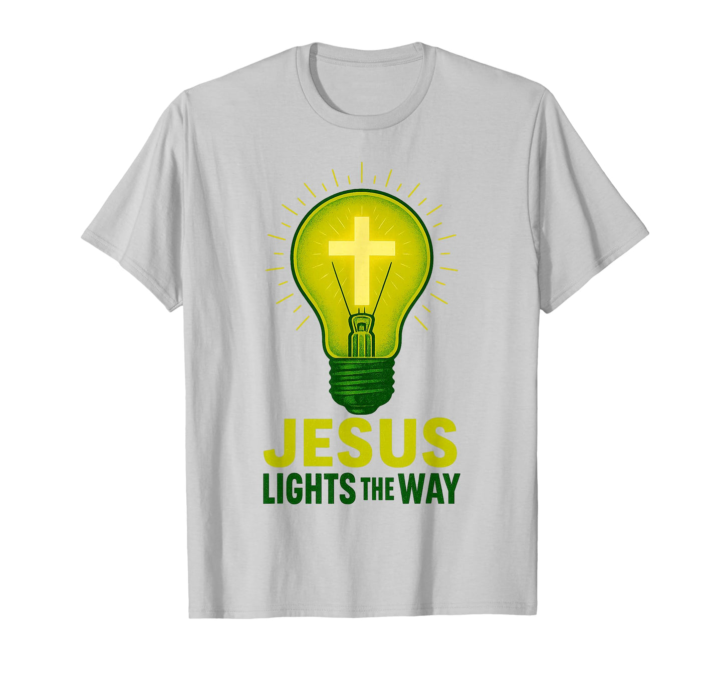 Christian Jesus Lights The Way Religious Quote T-Shirt