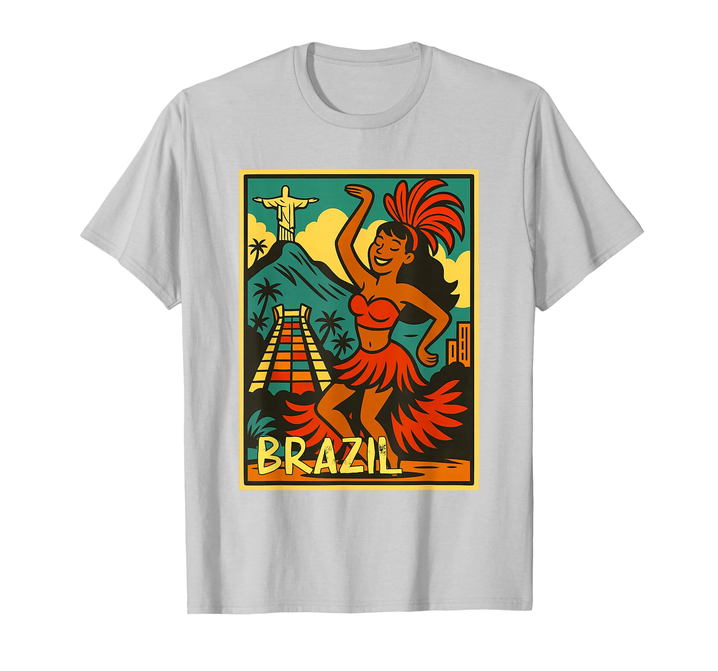Brazil Traveling Retro Comic Brazil Rio de Janeiro Souvenir T-Shirt