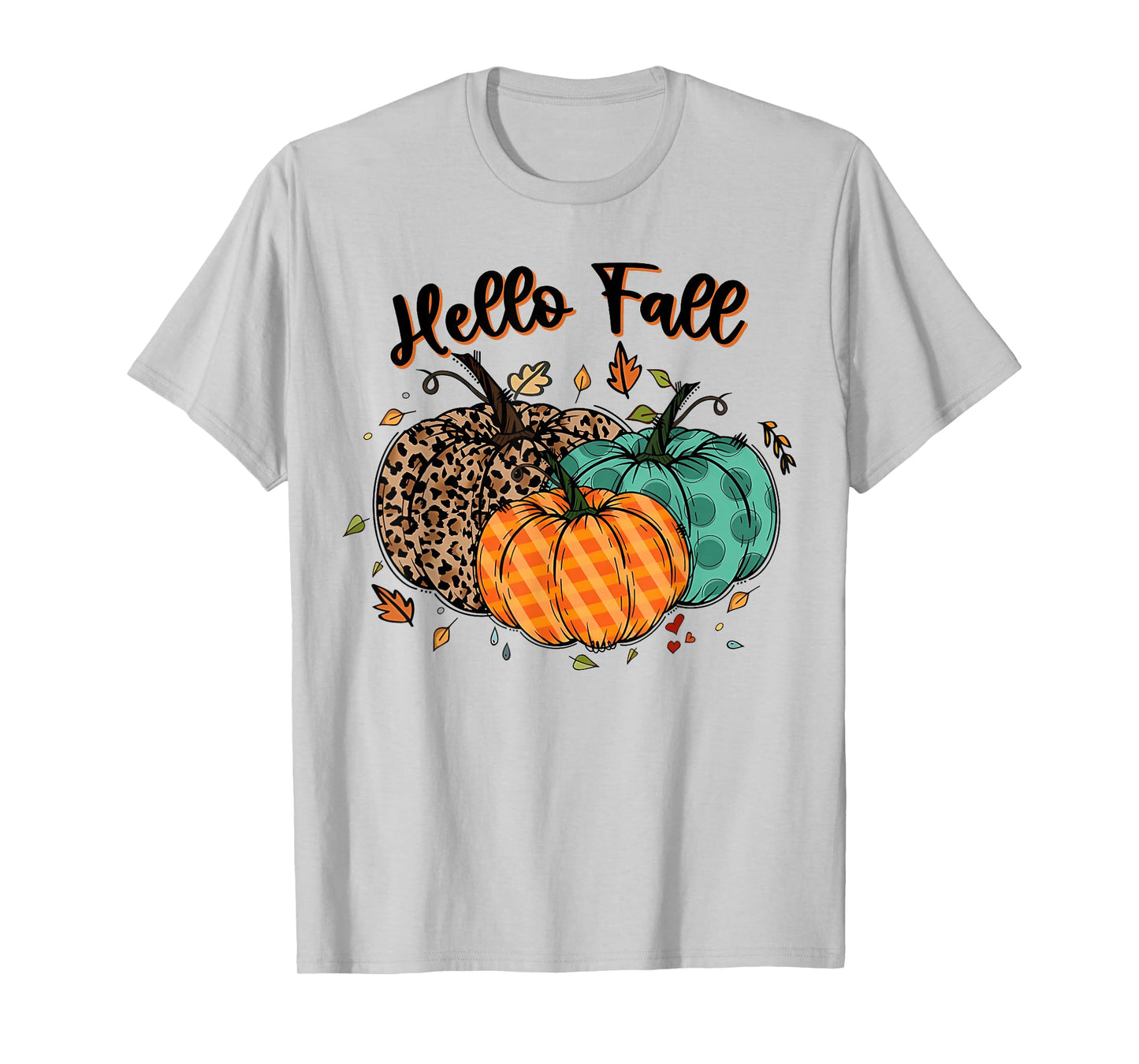Hello Fall Thanksgiving Coquette Boho Floral Fall Vibes T-Shirt