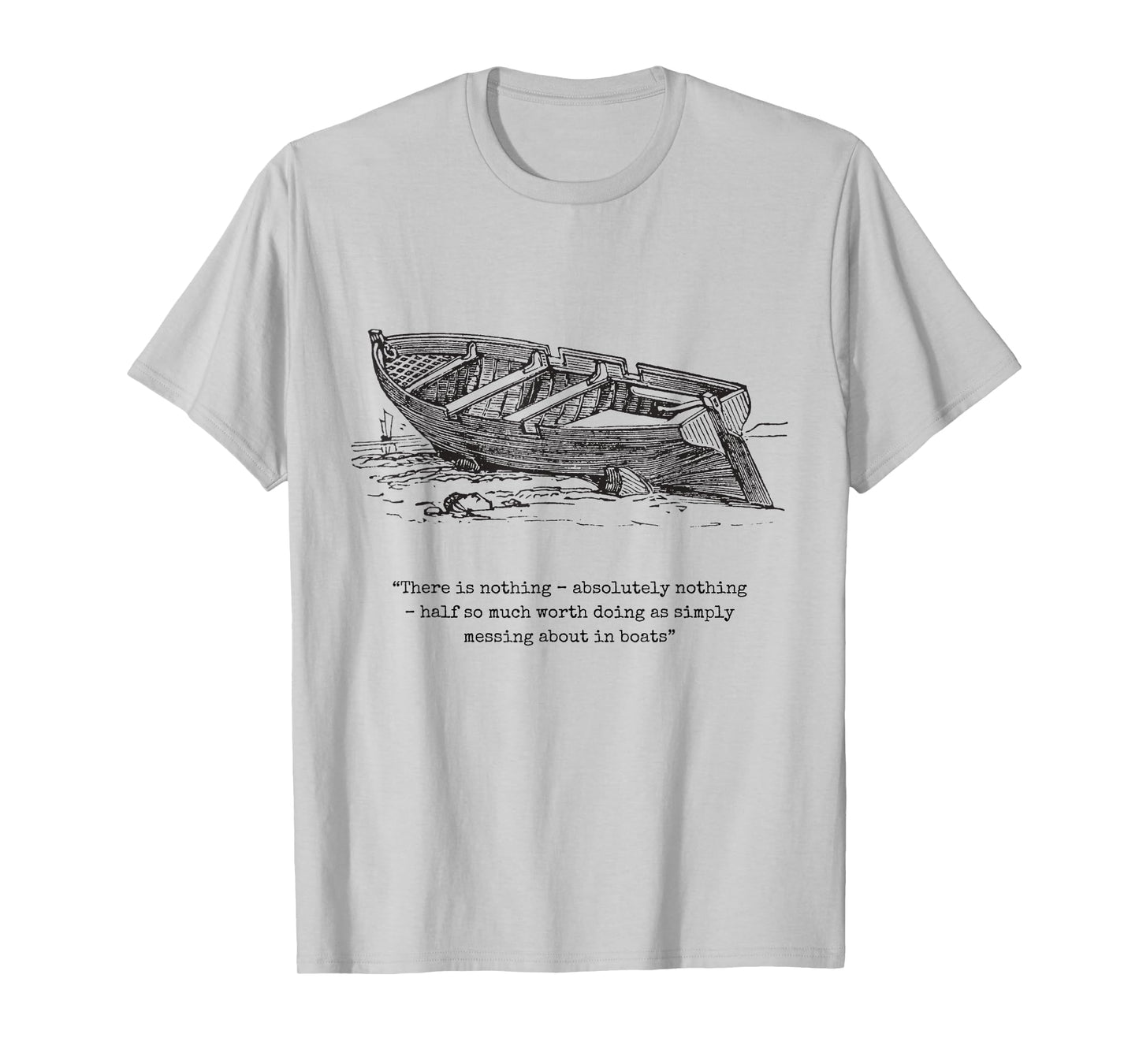 Wind in the Willows Book Quote Messing about in Boats Boys T-Shirt