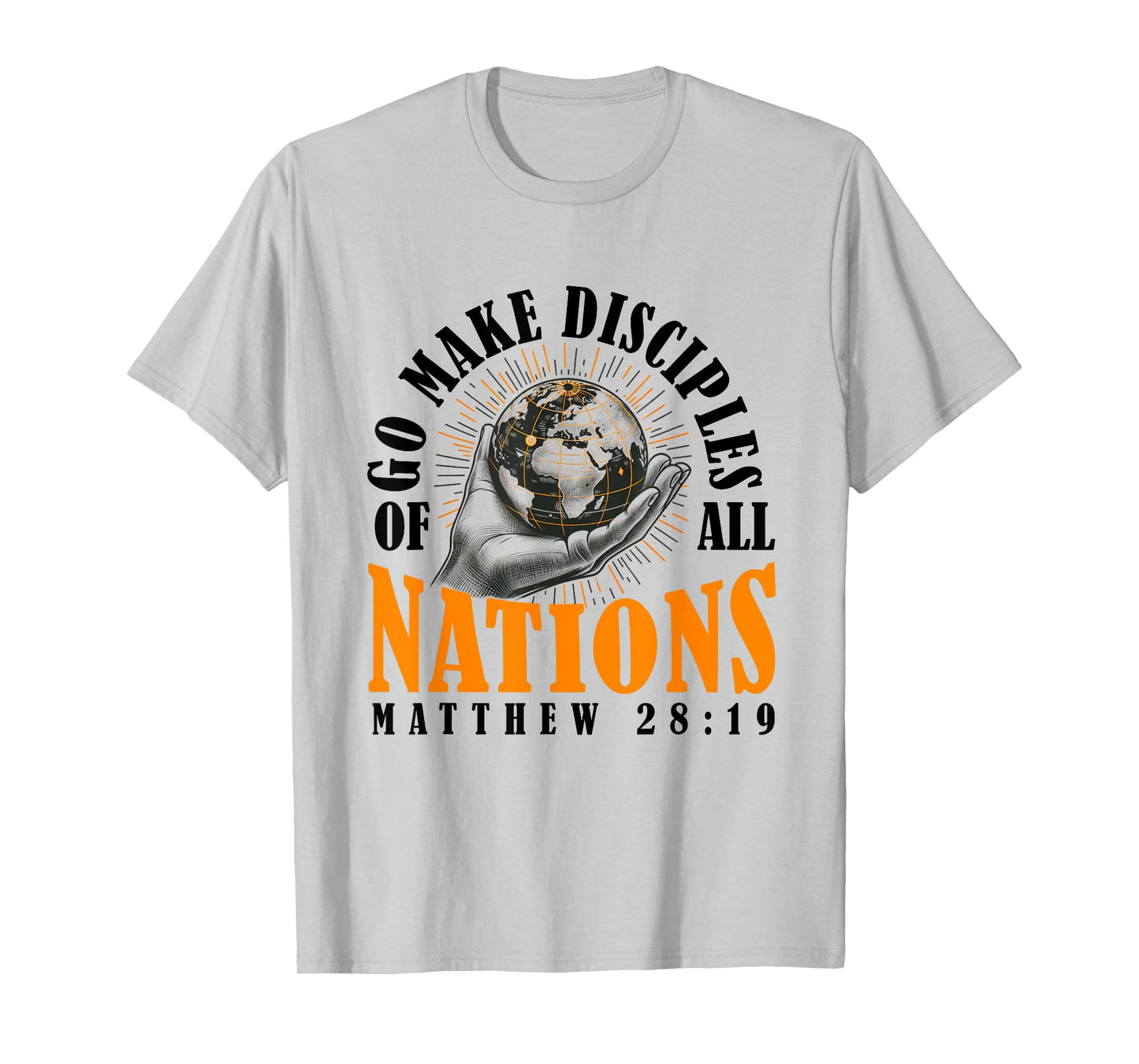 Go And Make Disciples of All Nations Retro Christian Bible T-Shirt