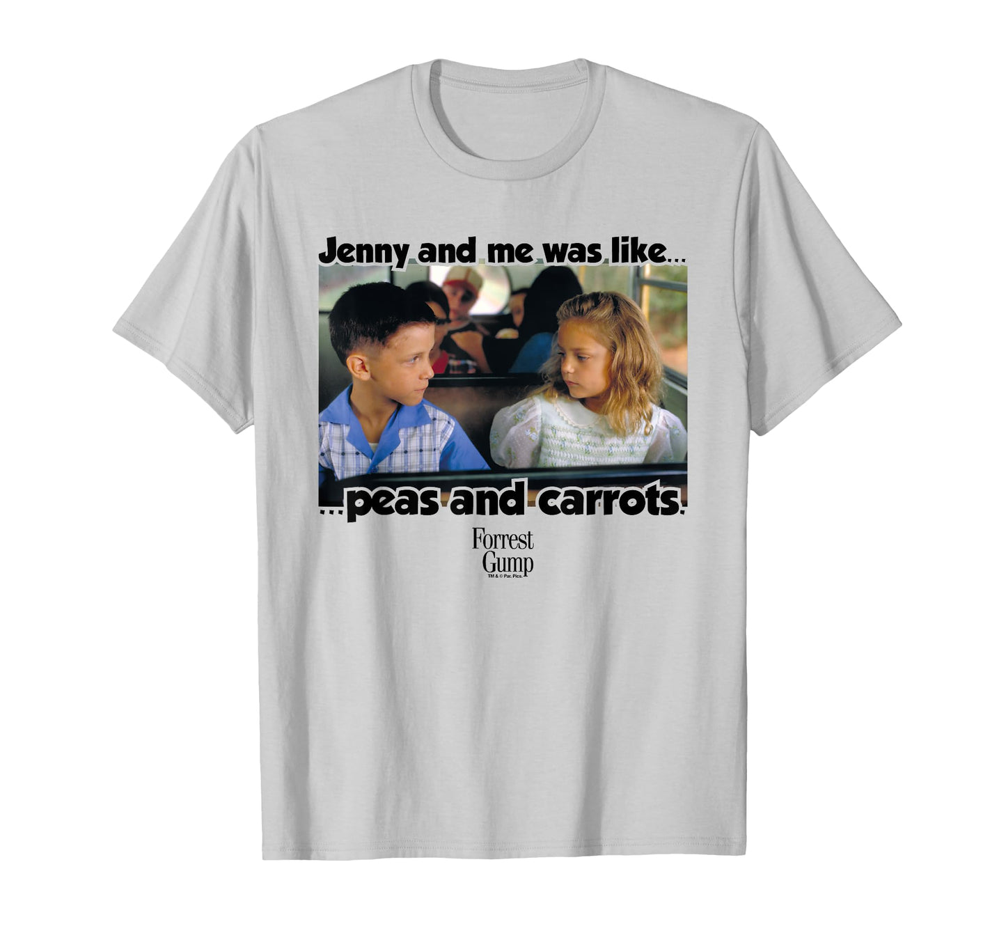 Forrest Gump Jenny And Me Was Like Peas And Carrots T-Shirt