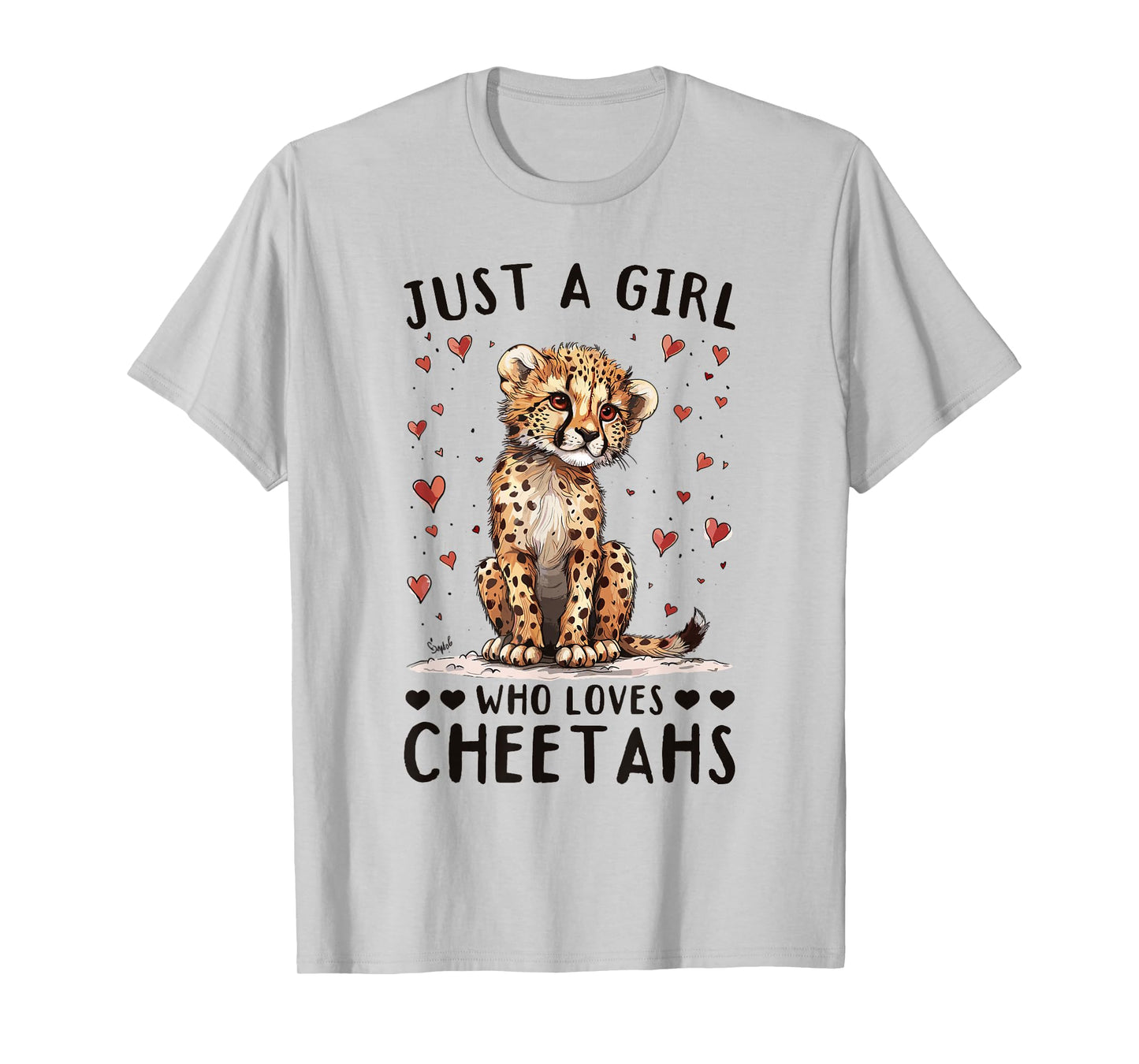 Funny Cheetah Animal Just A Girl Who Loves Cheetahs T-Shirt