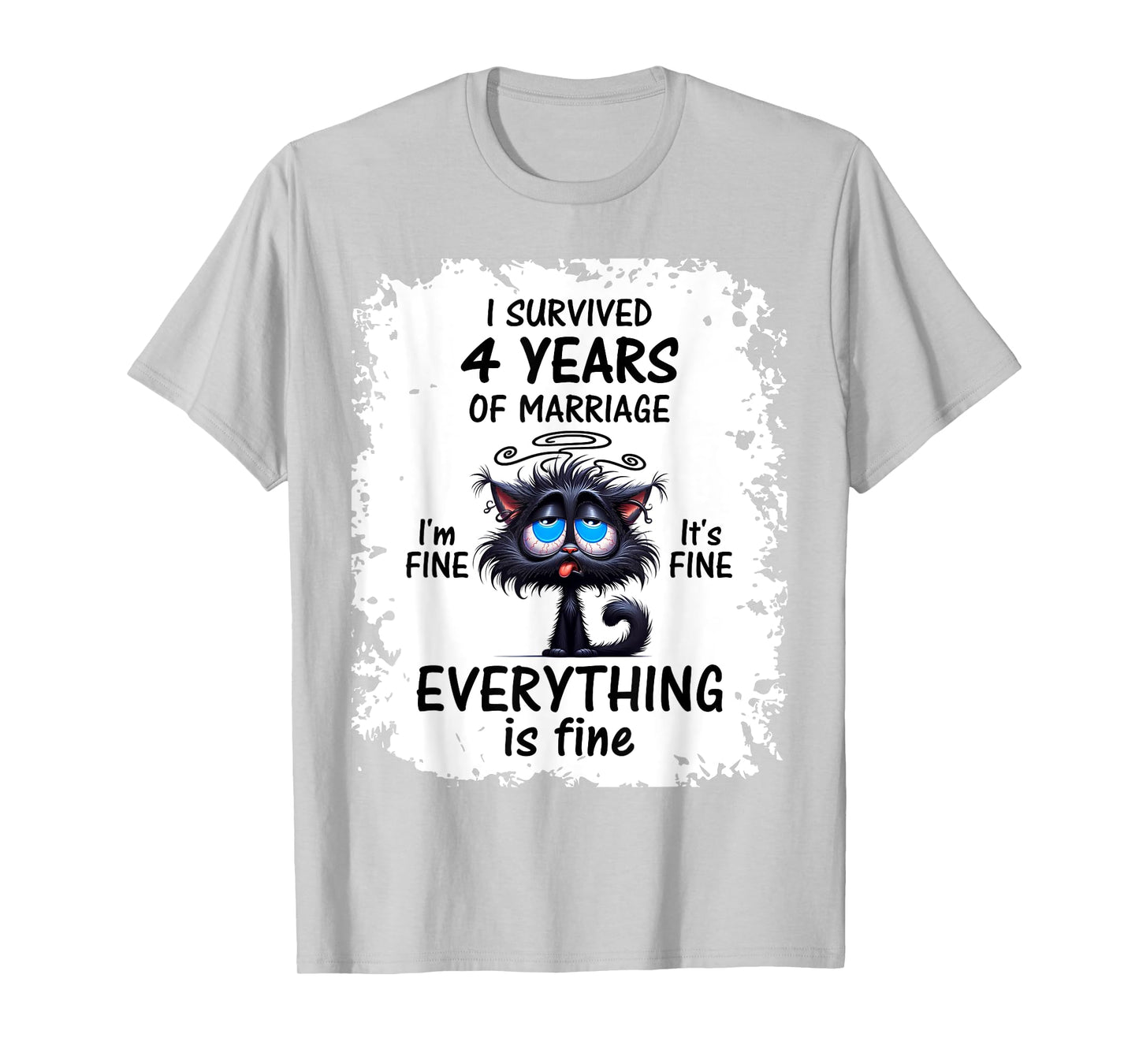 Linen Wedding I Survived 4 Years Of Marriage T-Shirt