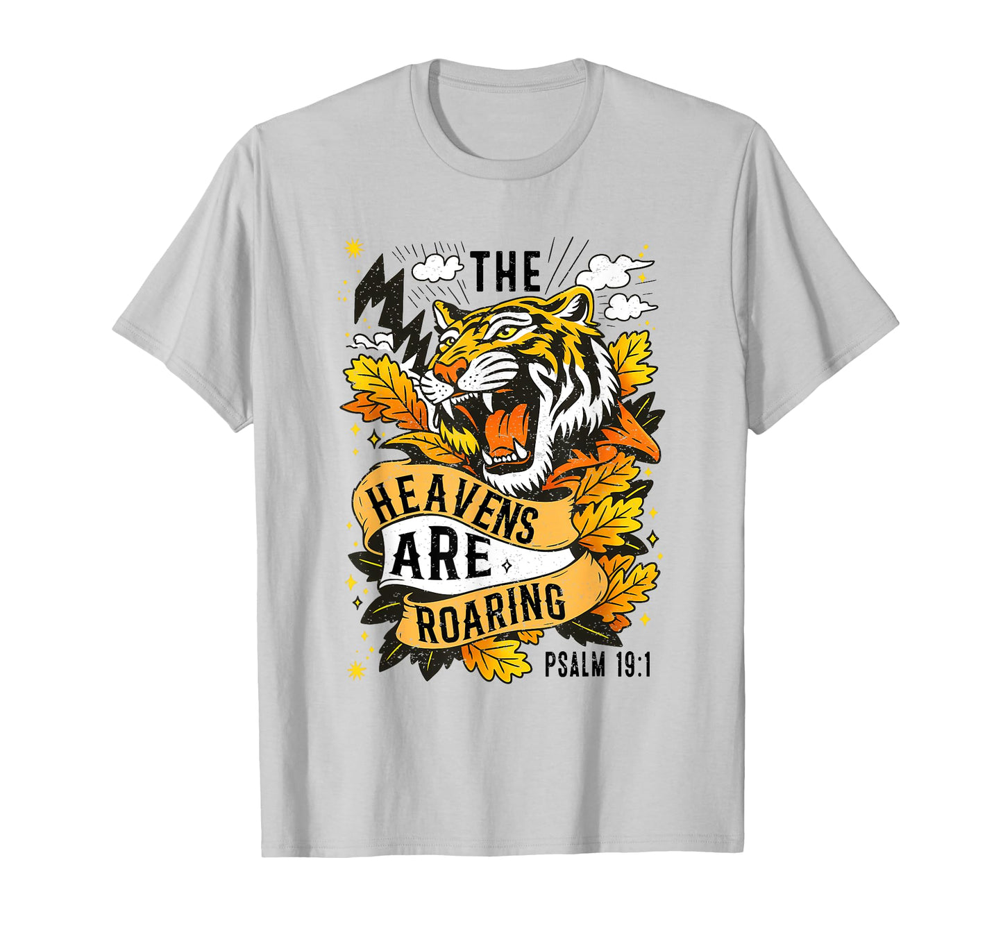 The Heavens are Roaring Psalm 19:1 Bible verse Boho Women T-Shirt