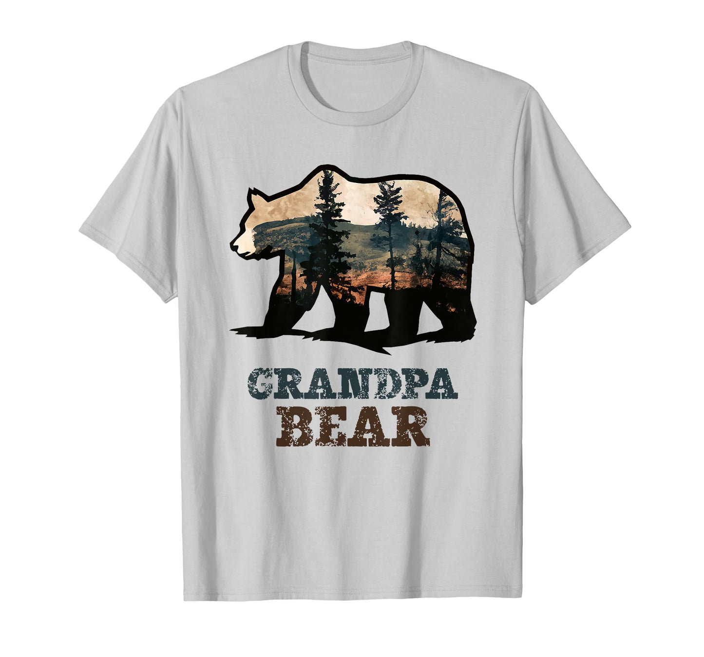 Grandpa Bear Vintage Retro Funny T-Shirt