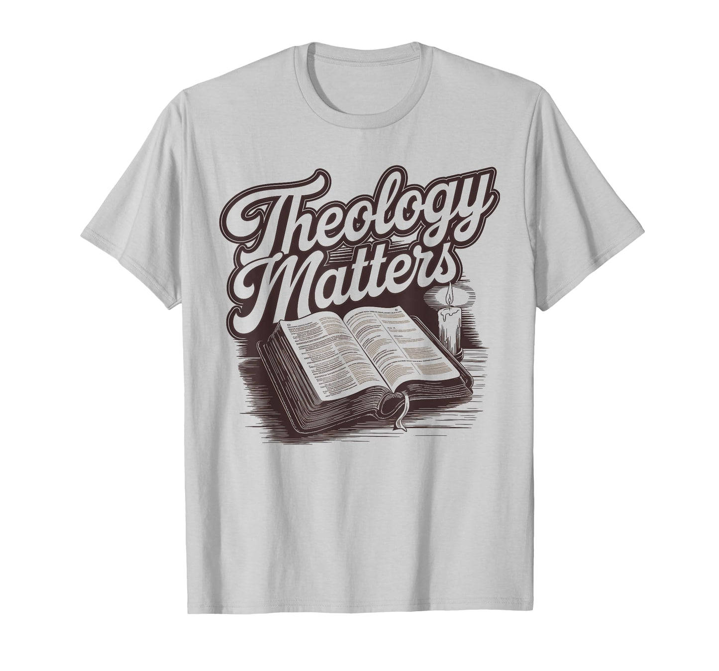 Theology Matters Open Book Design T-Shirt