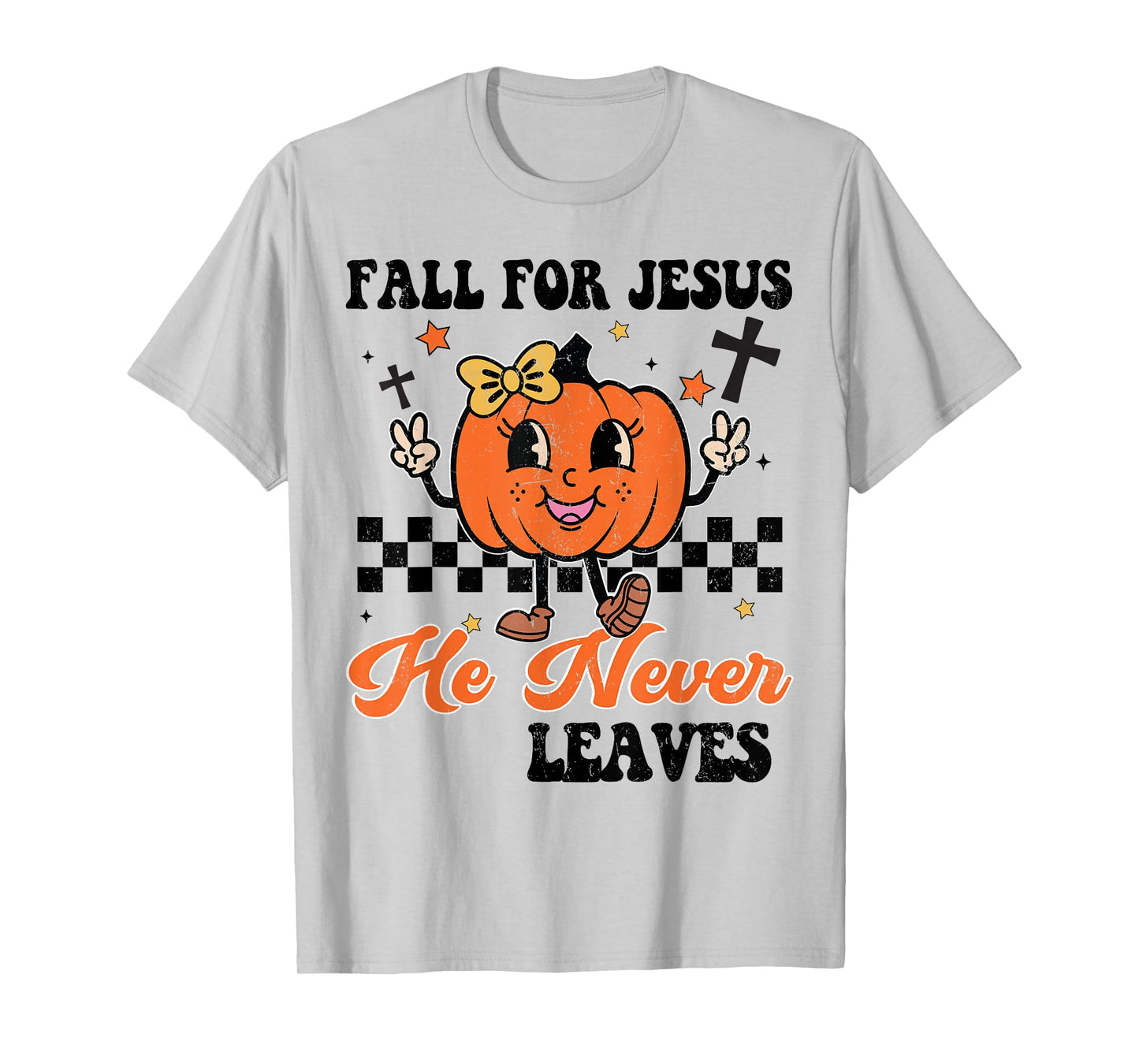 Girl Christian Halloween Fall For Jesus Never Leaves Toddler T-Shirt