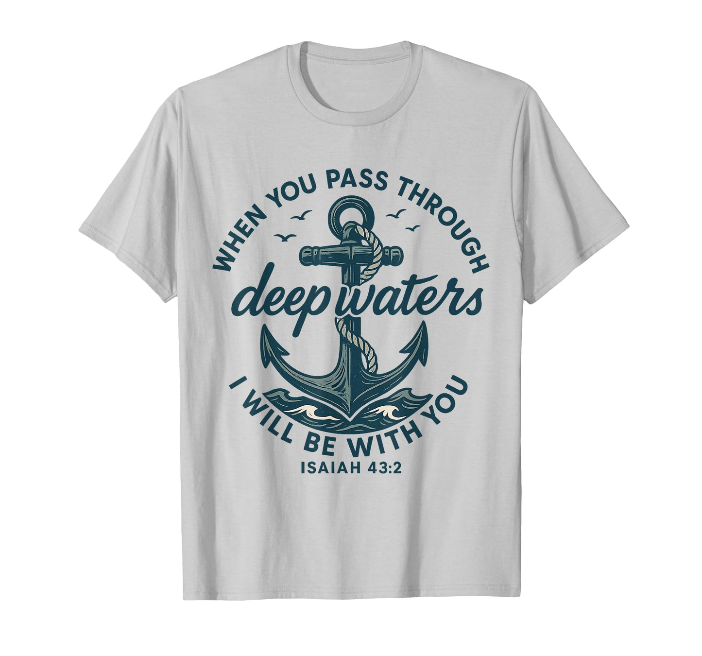 Anchor Faith Bible Verse Inspirational Quote T-Shirt