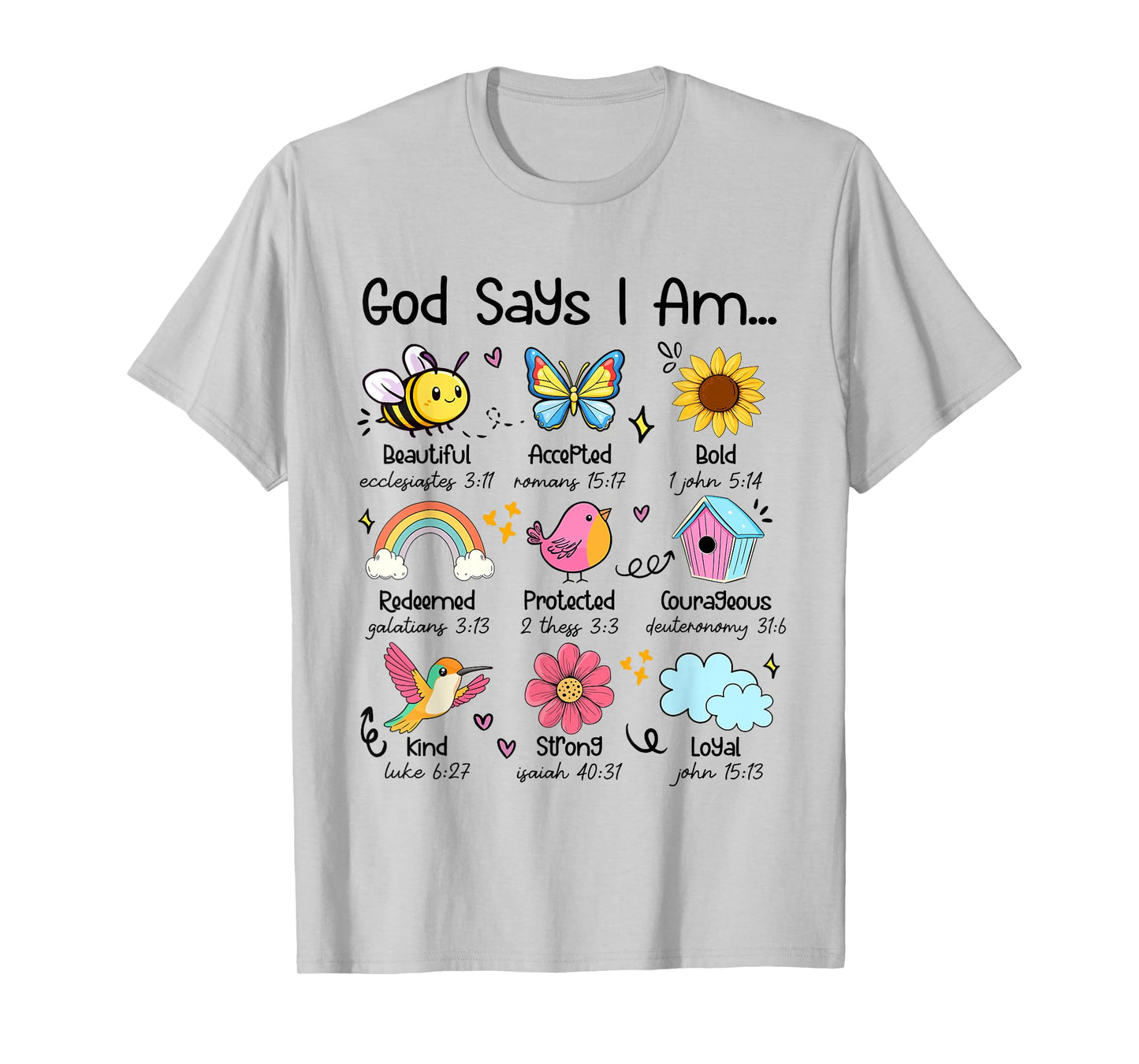 God Says I Am Bee Spring Christian Funny Easter Day Kids T-Shirt