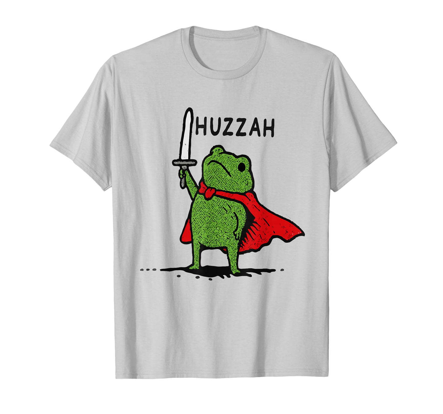 Huzzah Frog Knight Funny Meme Quote T-Shirt