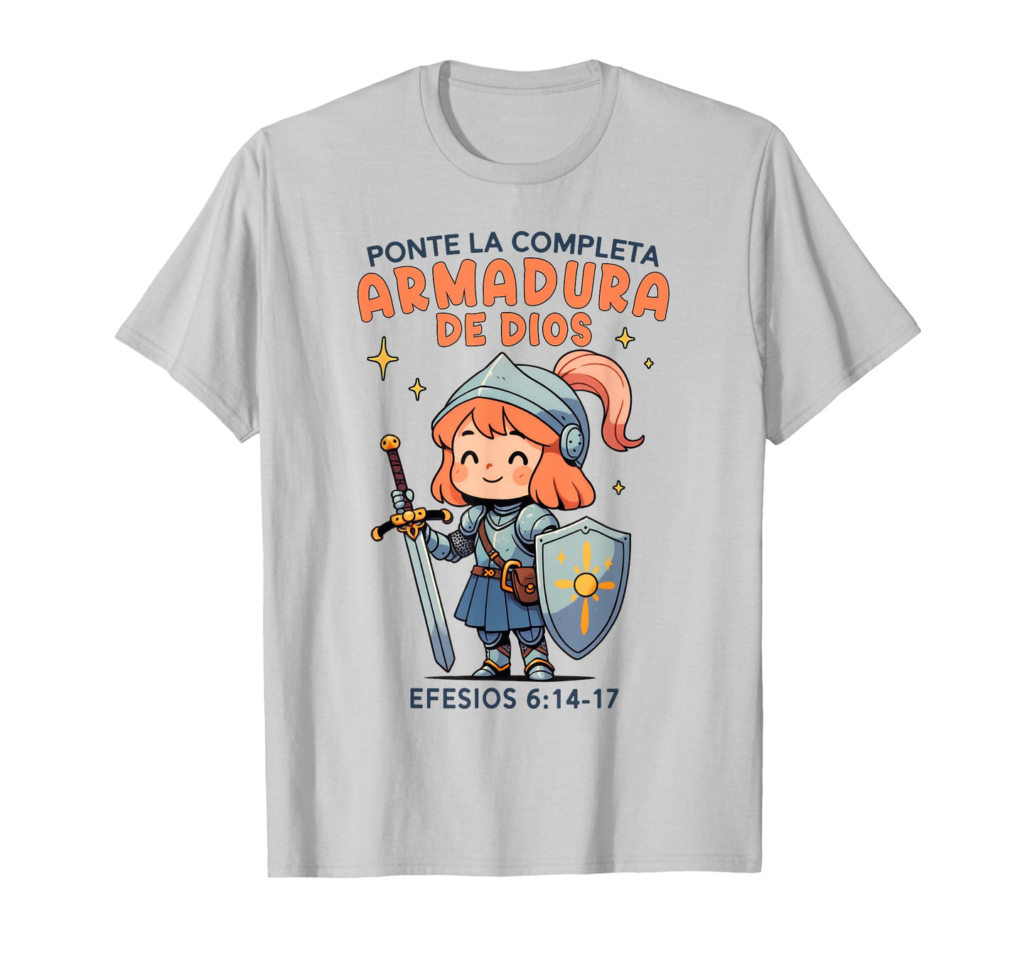 Christian Girl Armor Of God Bible Verse Armadura de Dios T-Shirt
