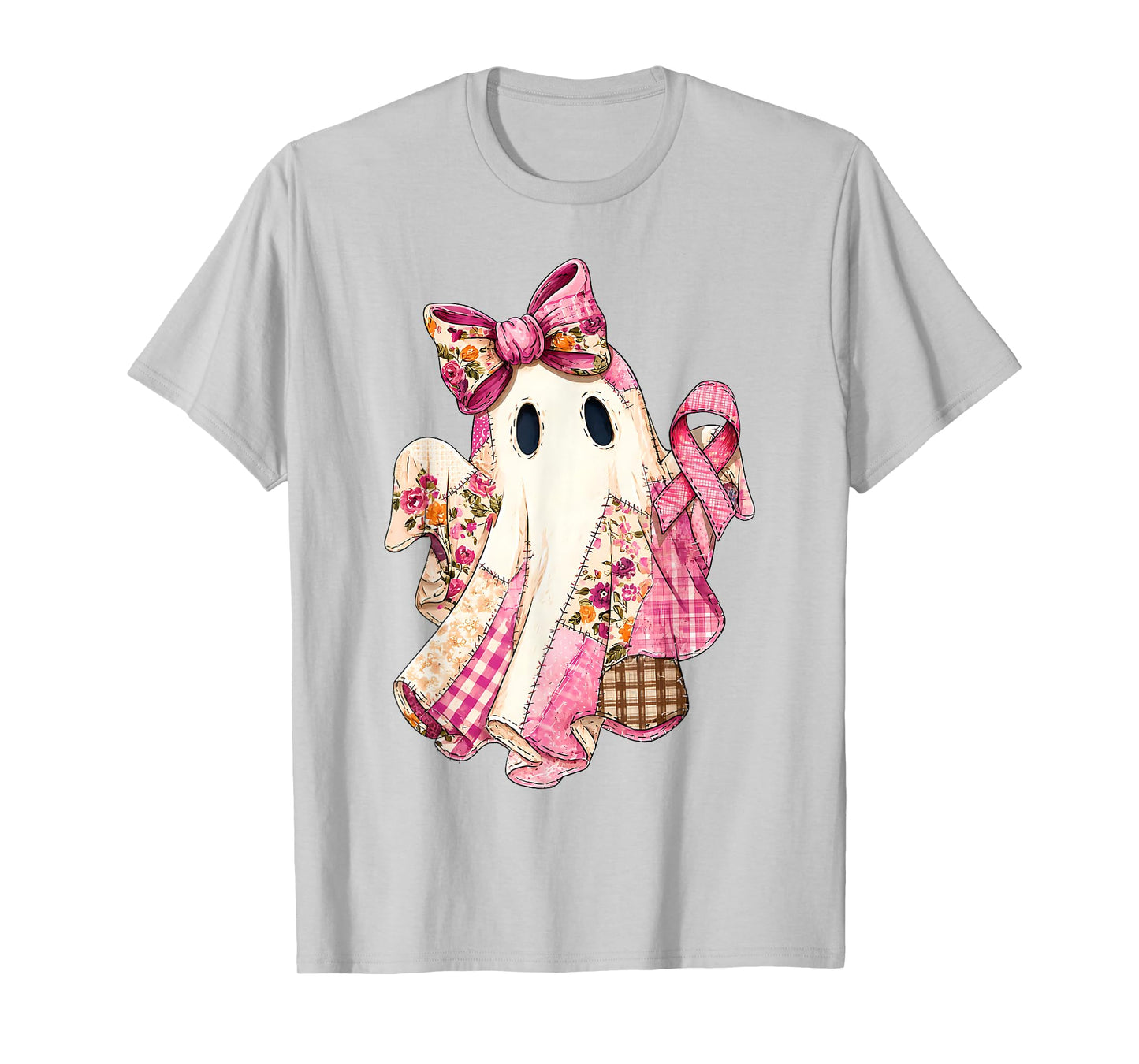 Breast Cancer Hope Strength Faith Survivor Ghost Wear Pink T-Shirt