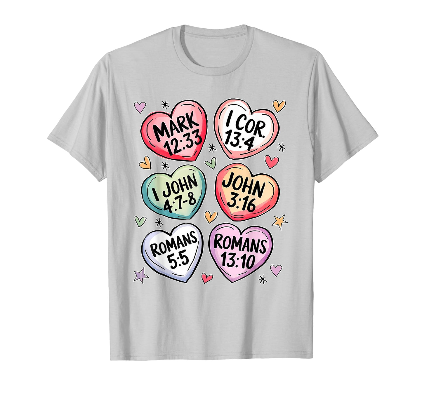 Christian Bible Verses Faith Religious Heart Bible For Women T-Shirt