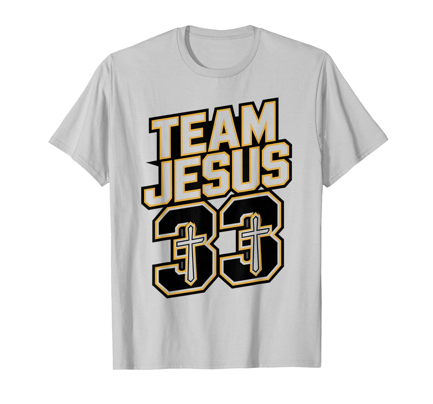Team Jesus 33 Shirt – Christian Faith Jersey Style Tee T-Shirt